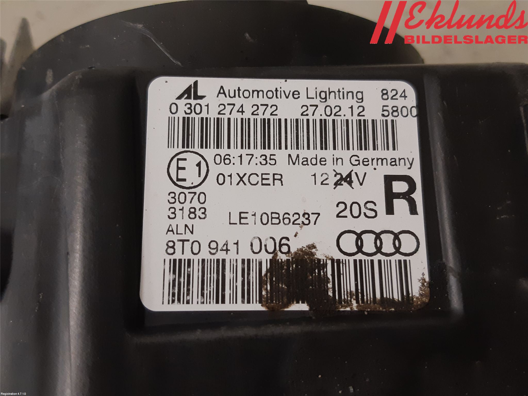 Audi A5 07-16 Strålkastare Höger