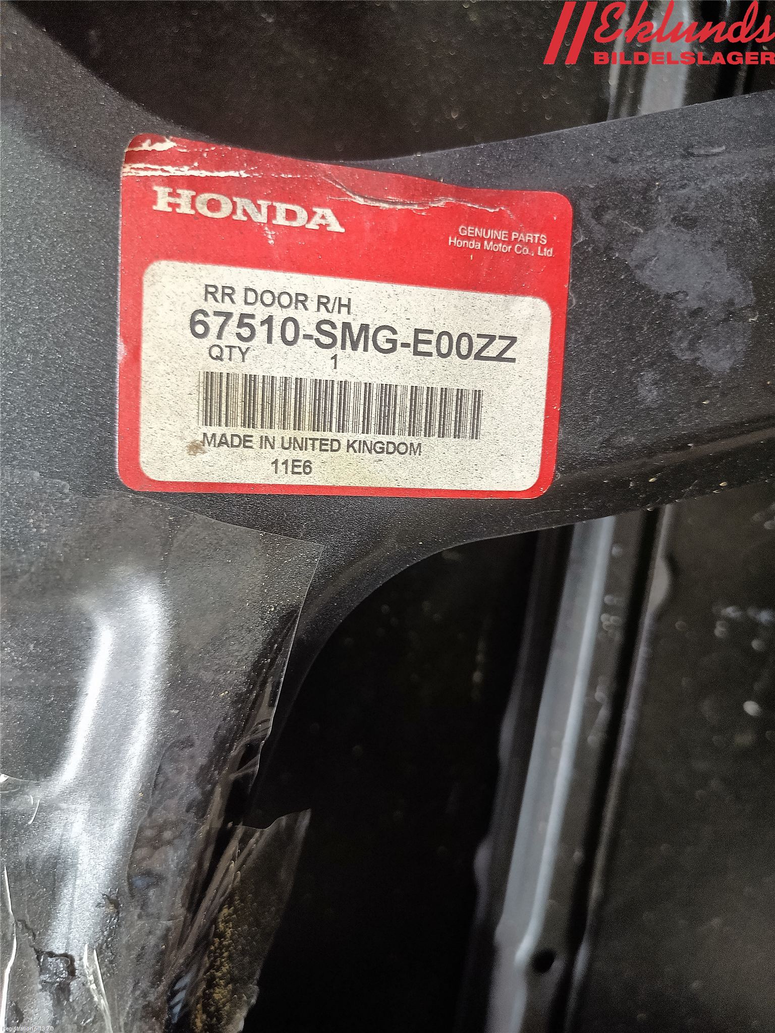 Honda CIVIC 06-11 Dörr Bak Höger