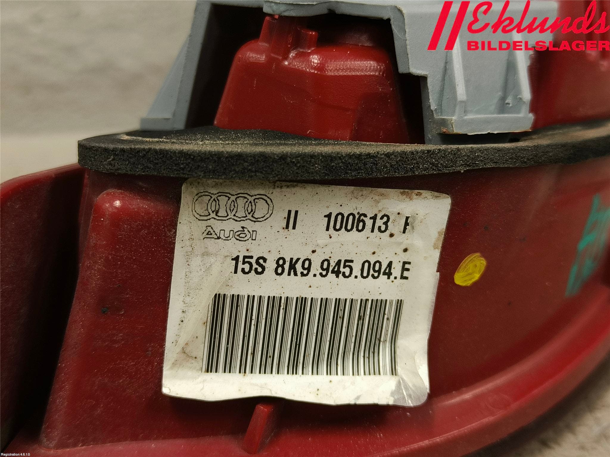 Audi A4 12-15 Bakljus Lucka Hö