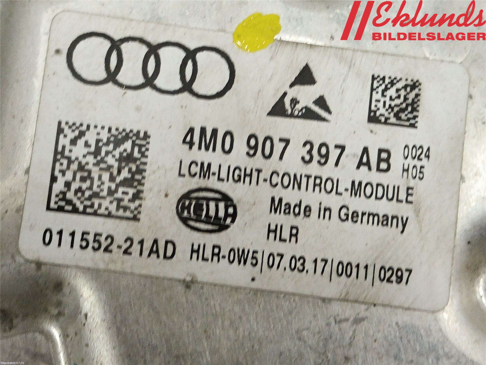 Audi A5 17- Styrenhet Strålkastare