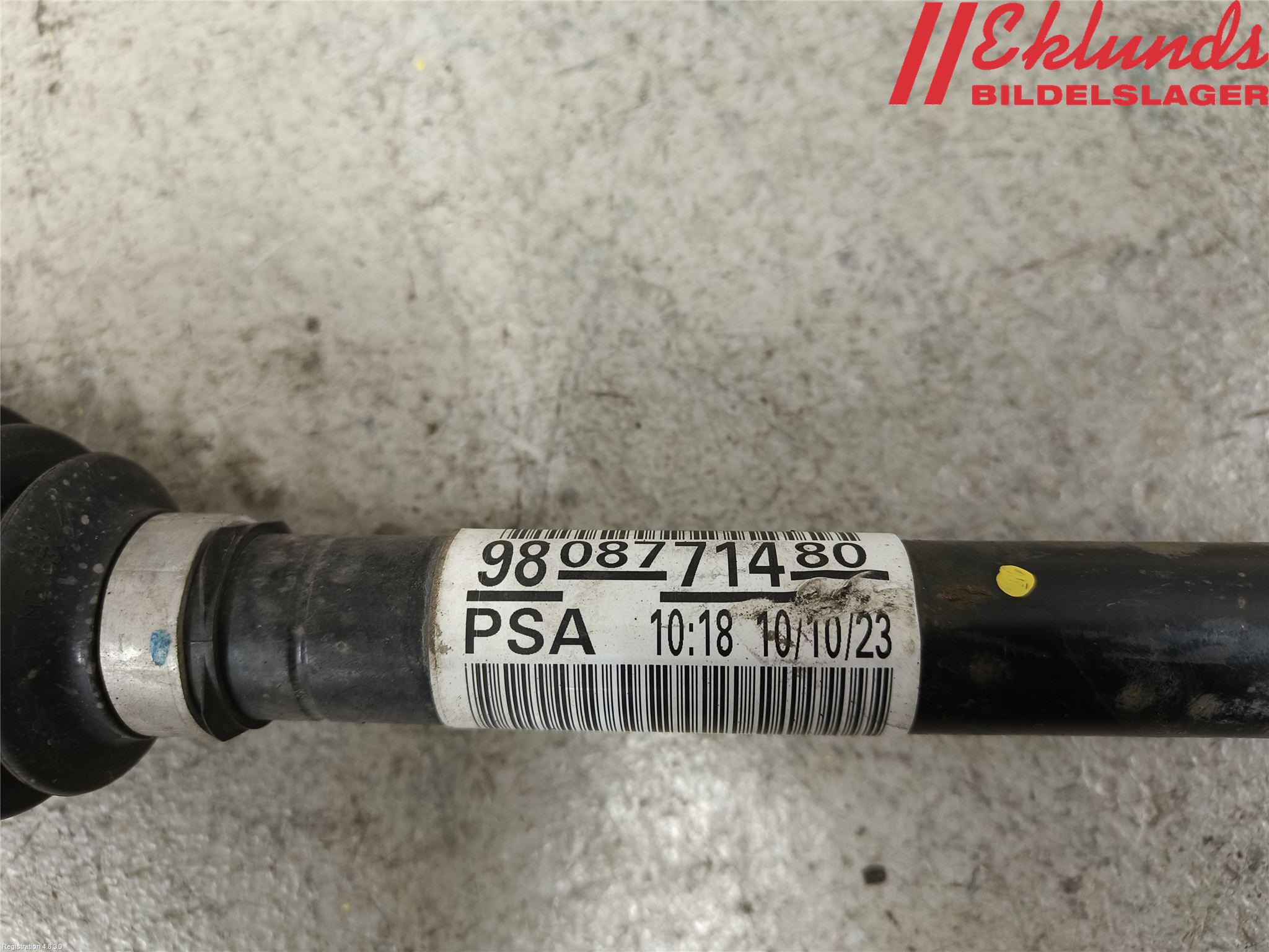 Peugeot 3008 17-24 Drivaxel Fram Vänster