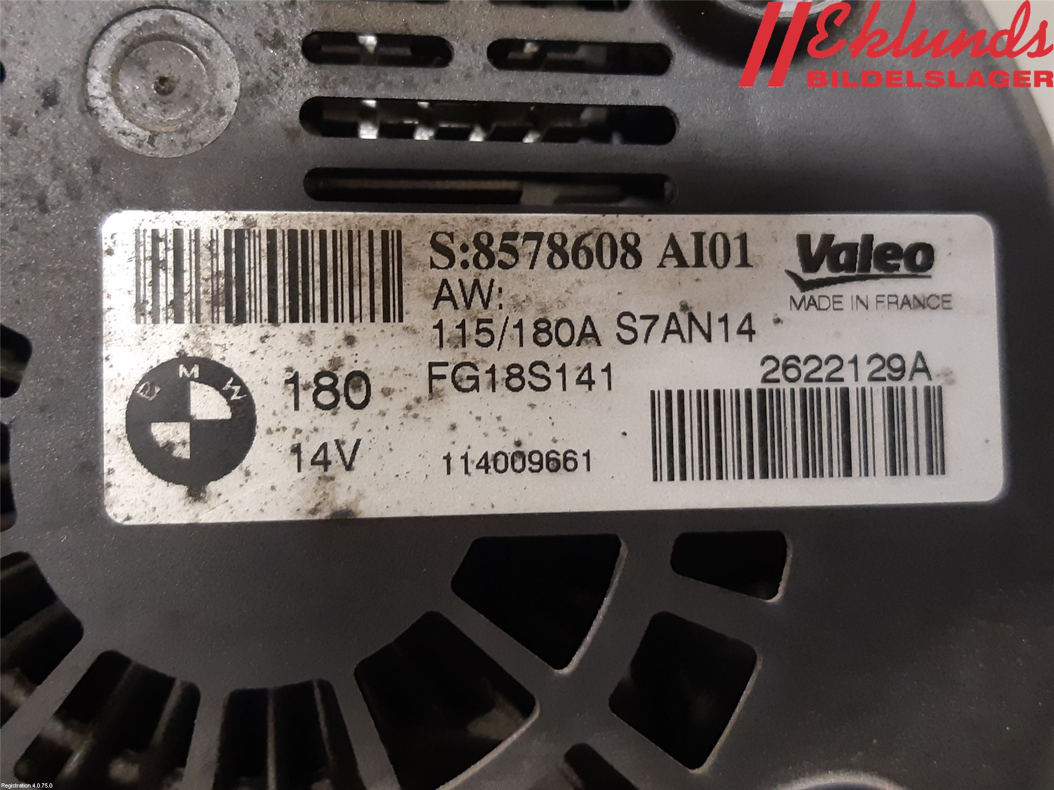 BMW 3 F30/F31/F80 12-19 Generator