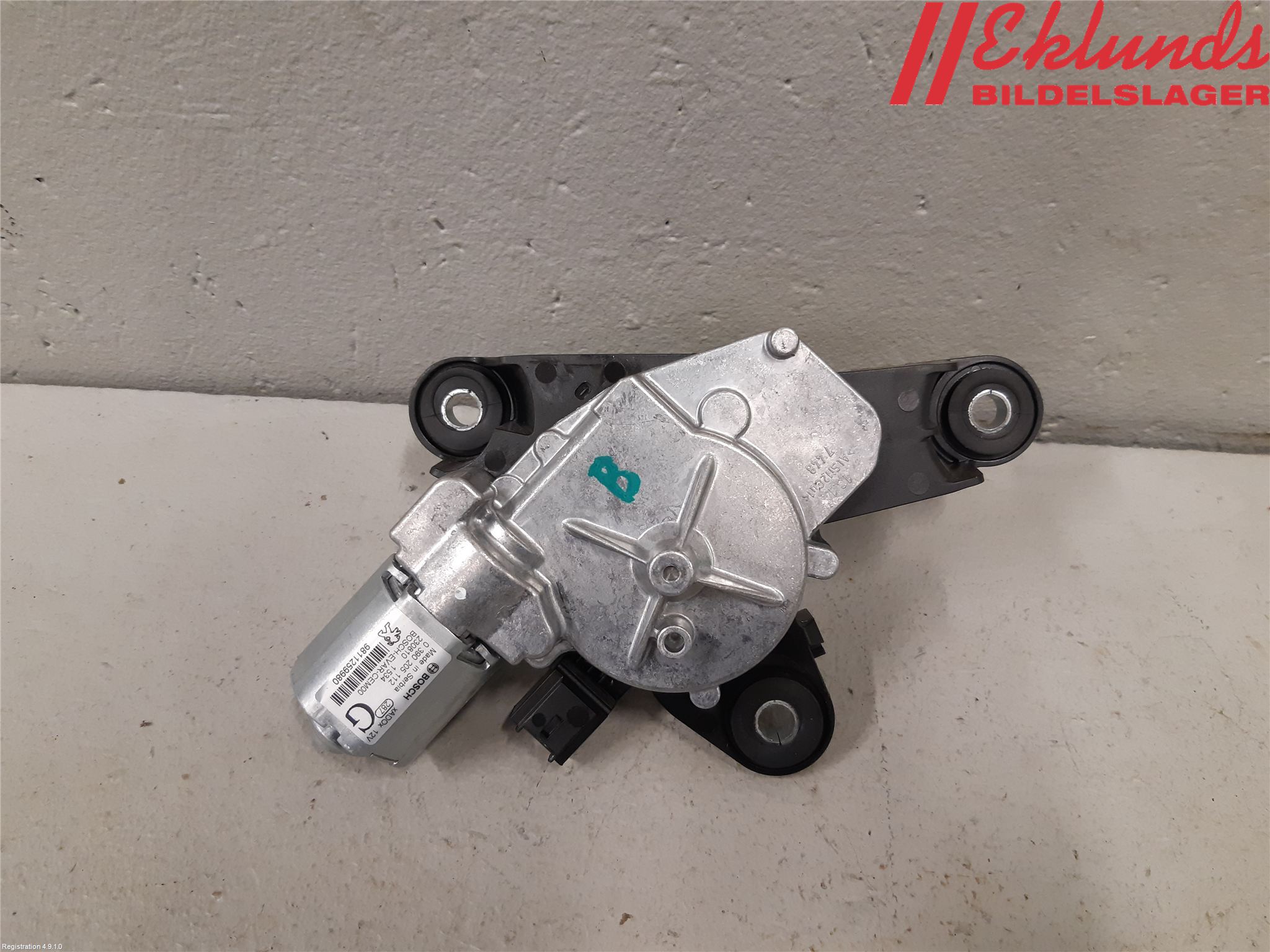 Citroen C5 AIRCROSS 19- Torkarmotor Baklucka
