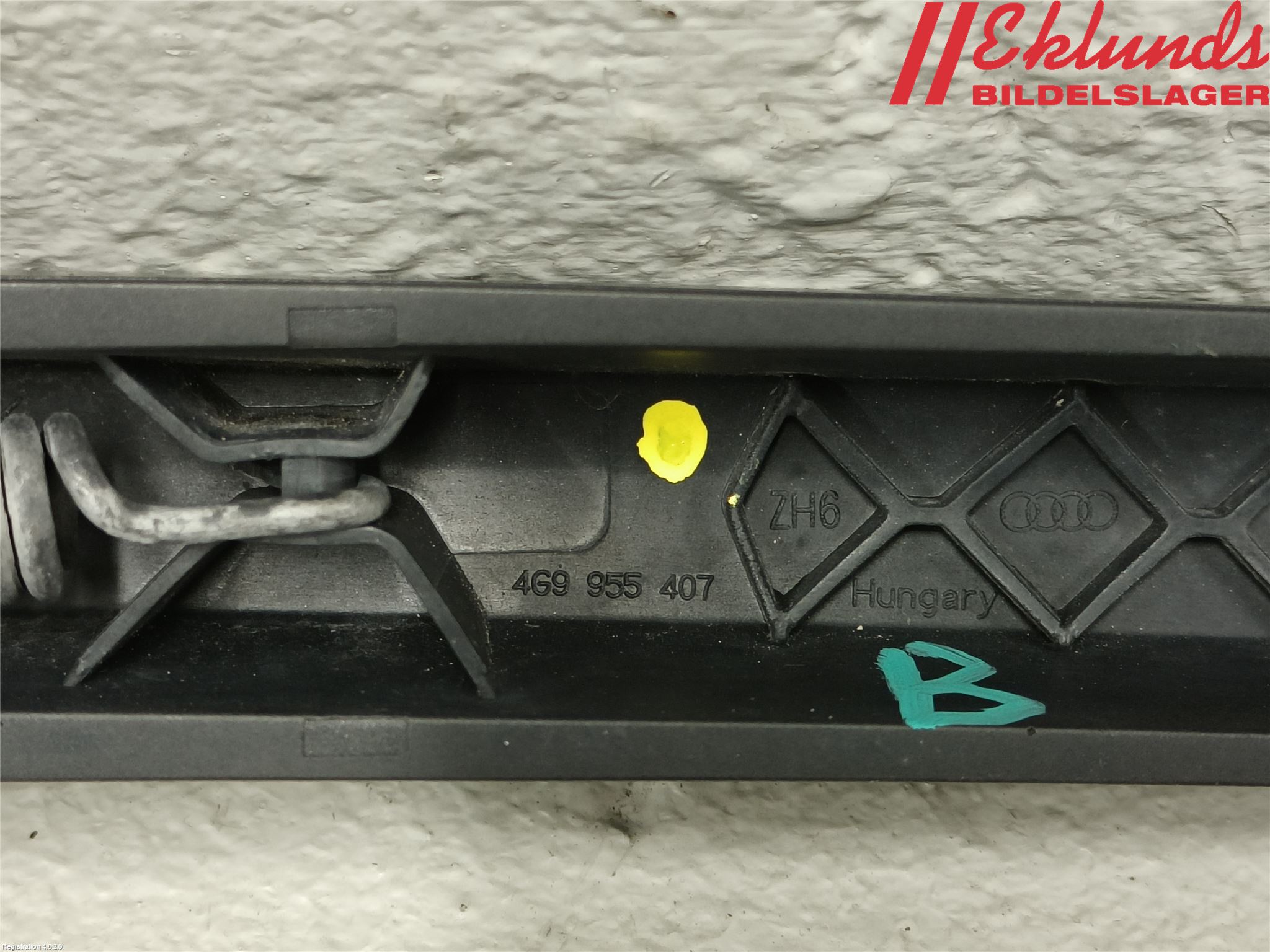 Audi A6/S6 4G 11-18 Torkararm-Bakruta