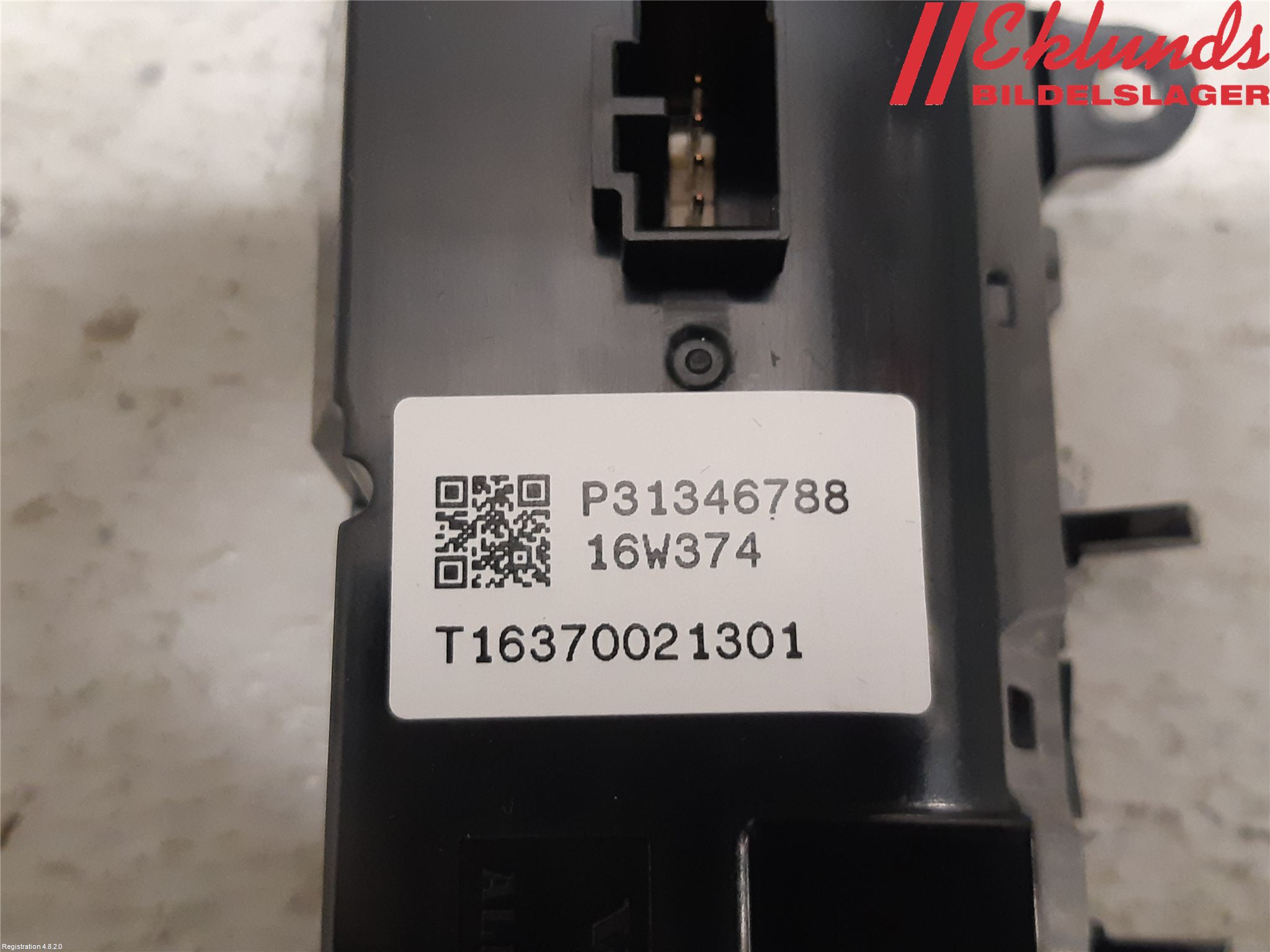 Volvo XC90/RECHARGE 16- Strömställare Fläkt