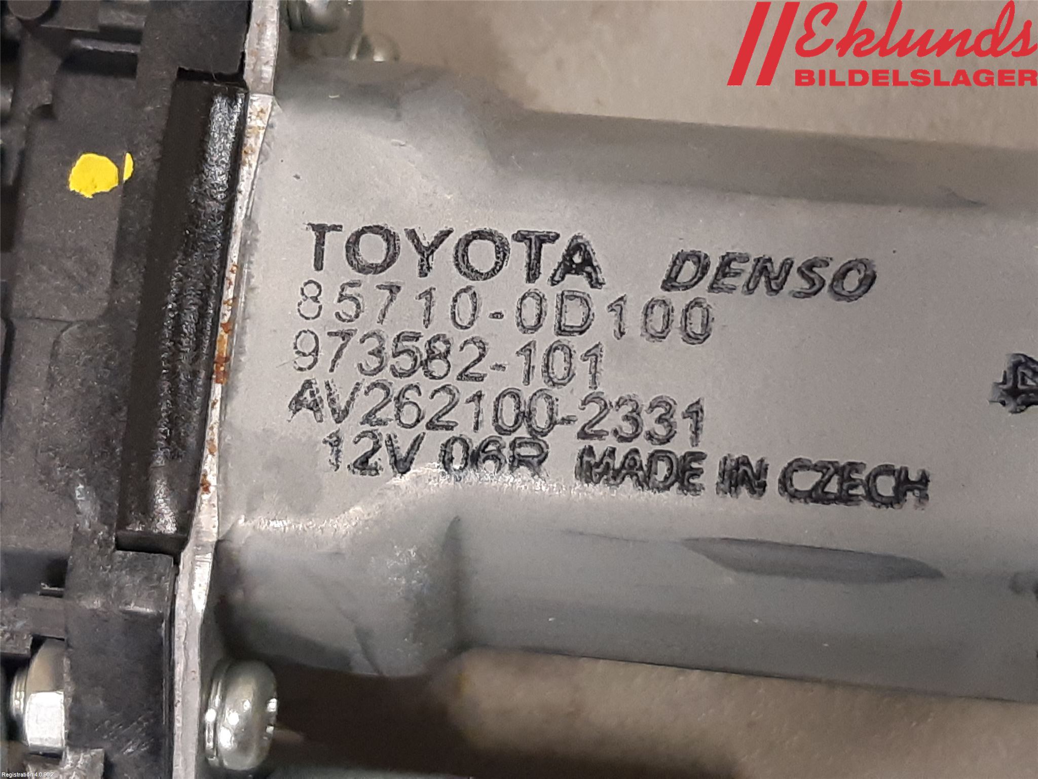 Toyota YARIS XP130 12-14 Fönsterhiss El Kompl