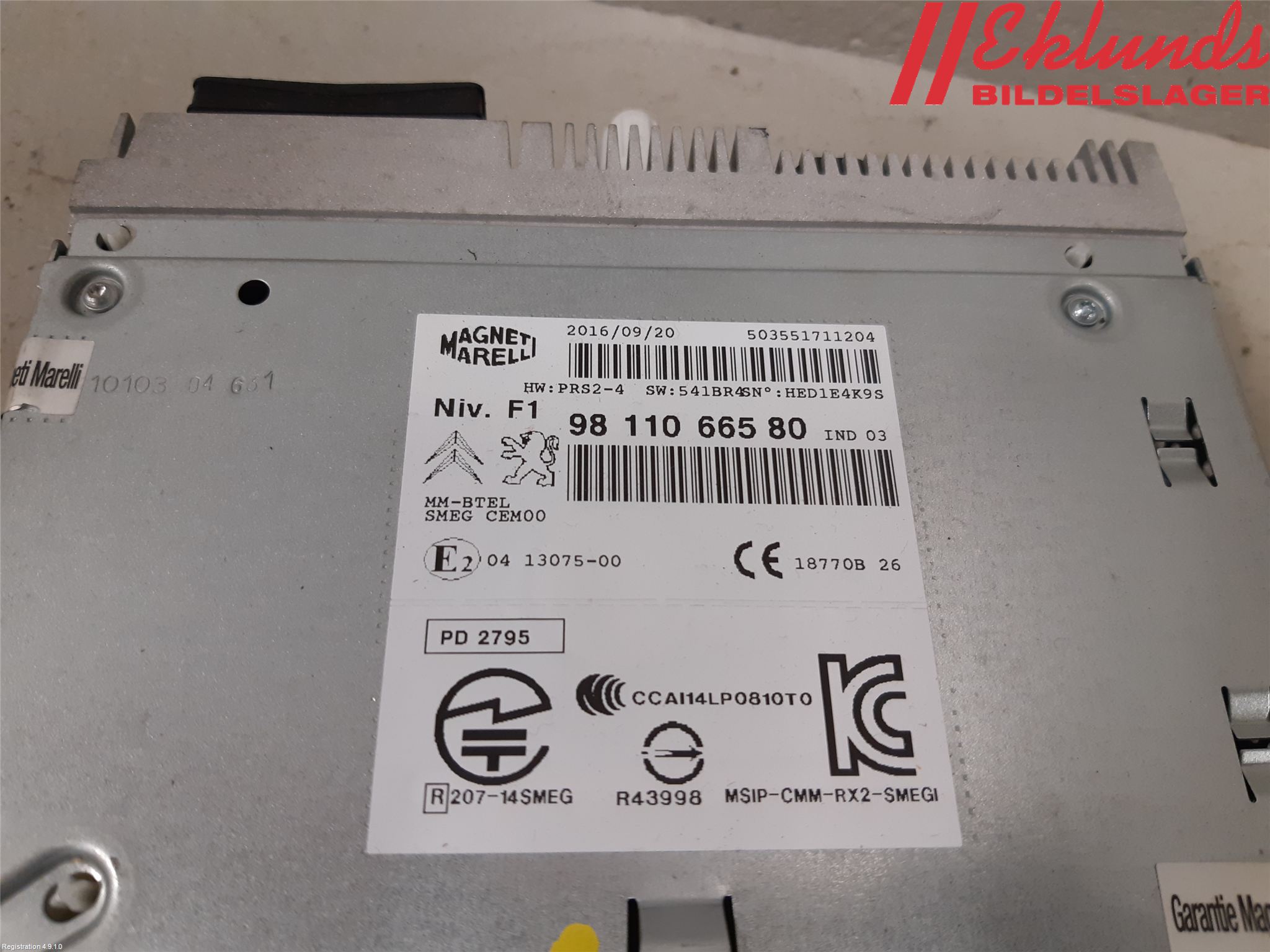 Peugeot PEUGOT 208 16-19 Cd Radio - Multimediapanel