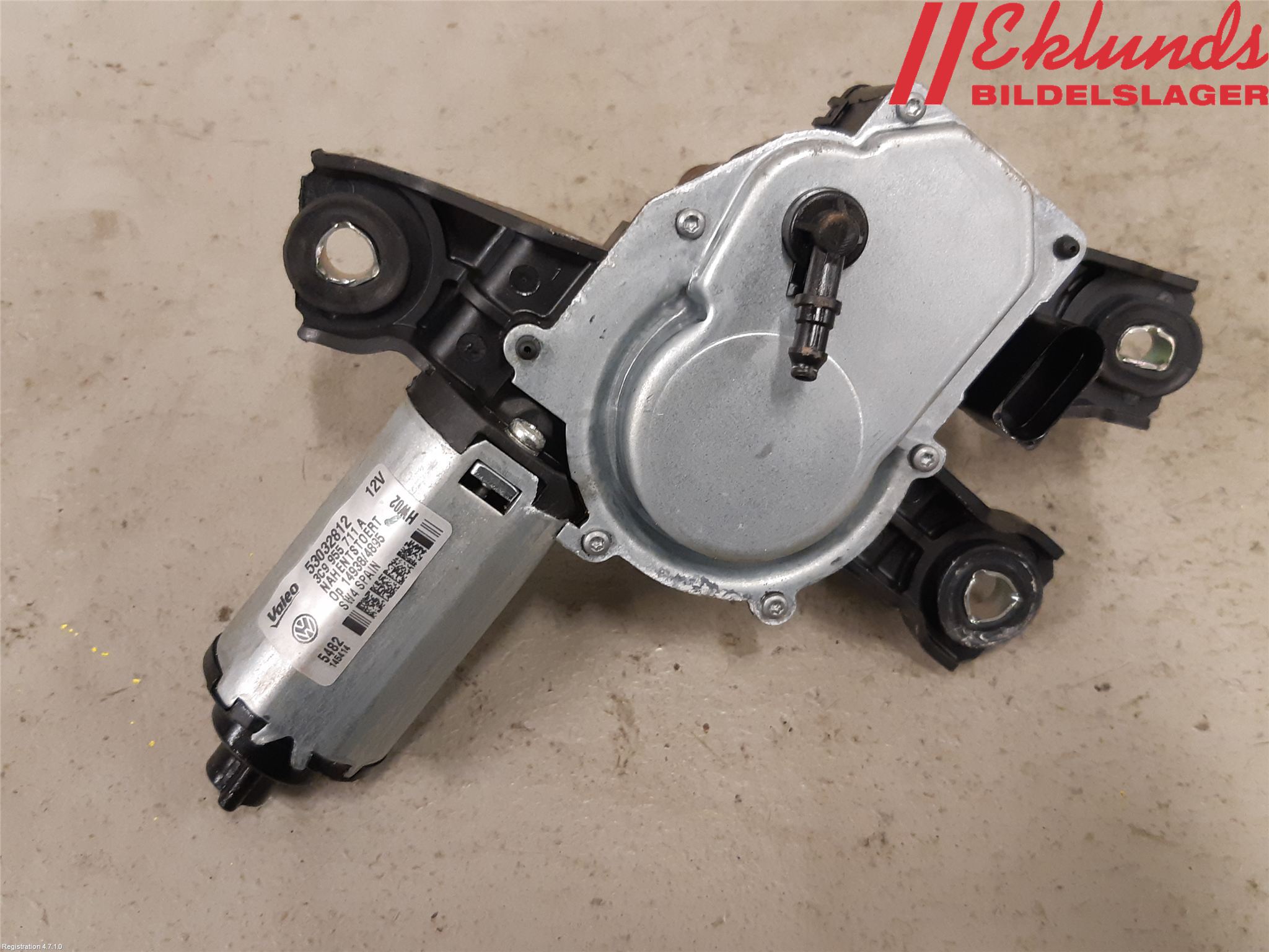 Volkswagen VW PASSAT 11-14 Torkarmotor Baklucka