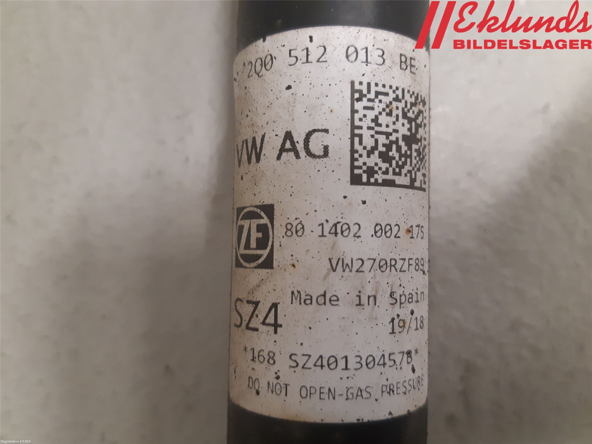 Volkswagen VW POLO VI 18->> Stötdämpare Bak