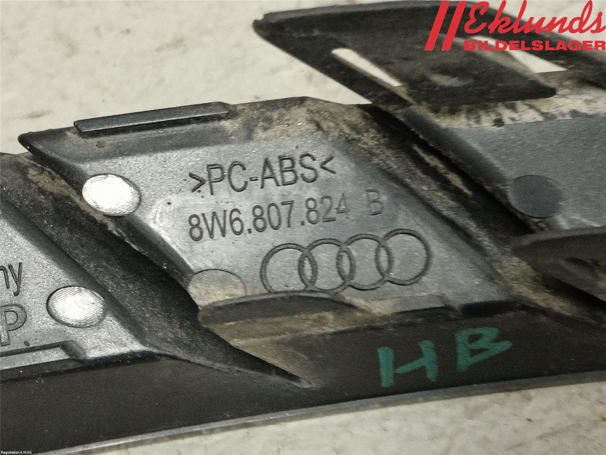 Audi A4/S4 B9 20- Stötfångarlist Bak