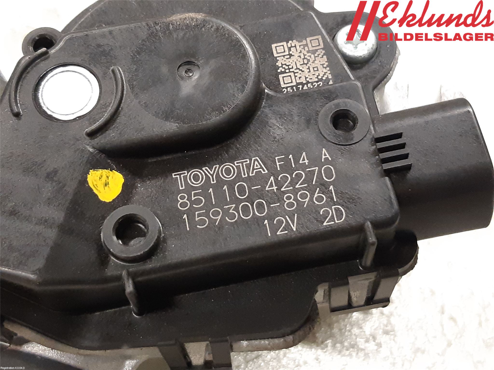 Toyota RAV4 19- Torkarmotor Vindruta