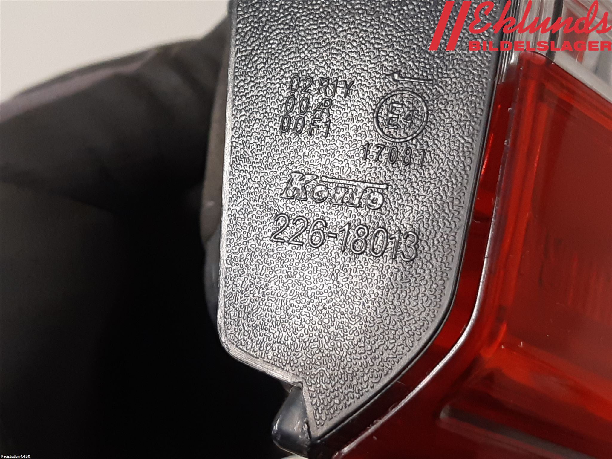 Nissan QASHQAI 14-17 Bakljus Lucka Vä