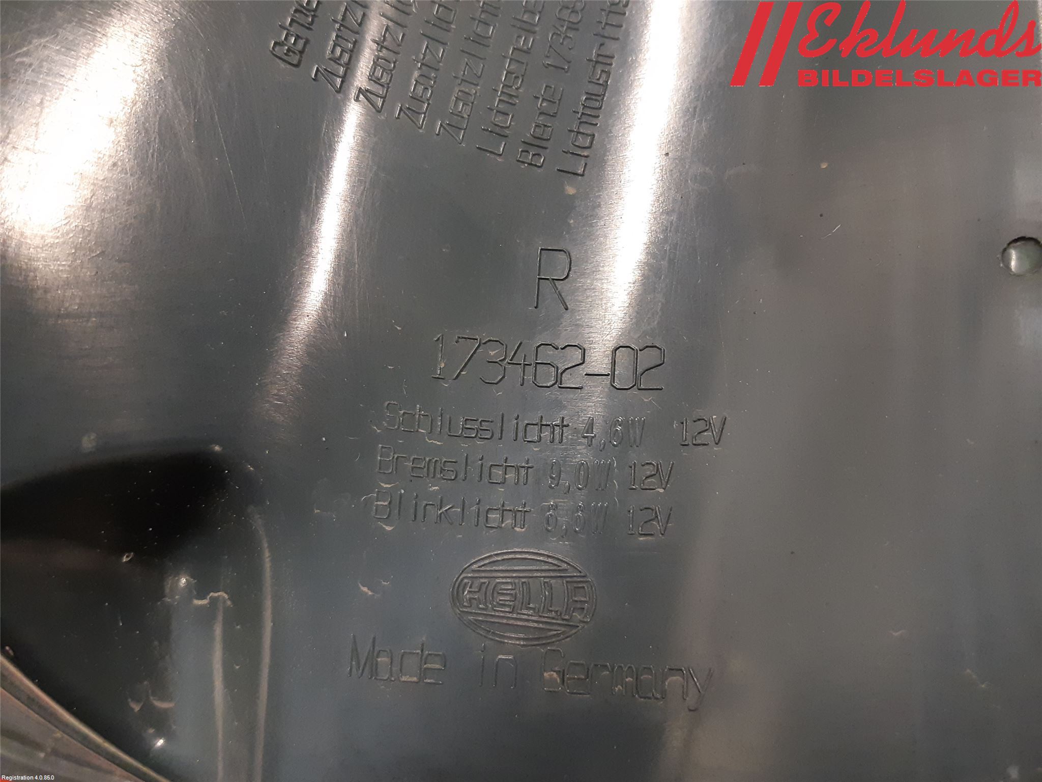 BMW 5 F10/F11/F18 09-17 Bakljus Höger
