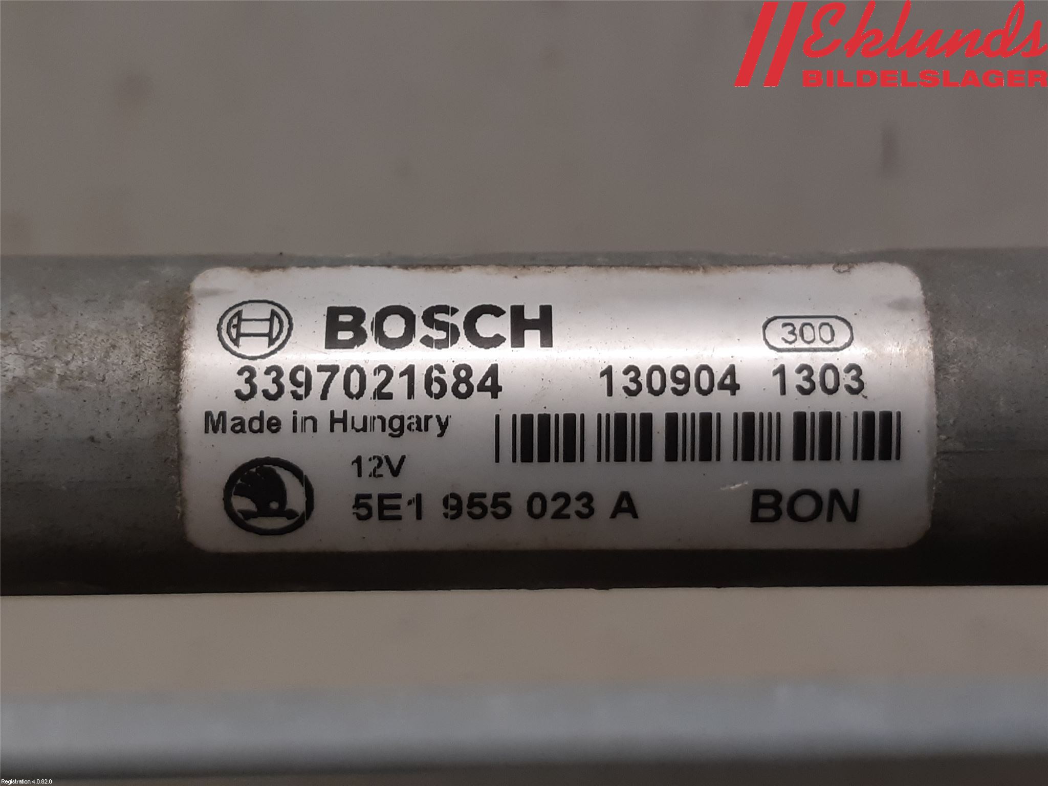 Skoda OCTAVIA (5E) 13-20 Torkarmekanism Vindruta