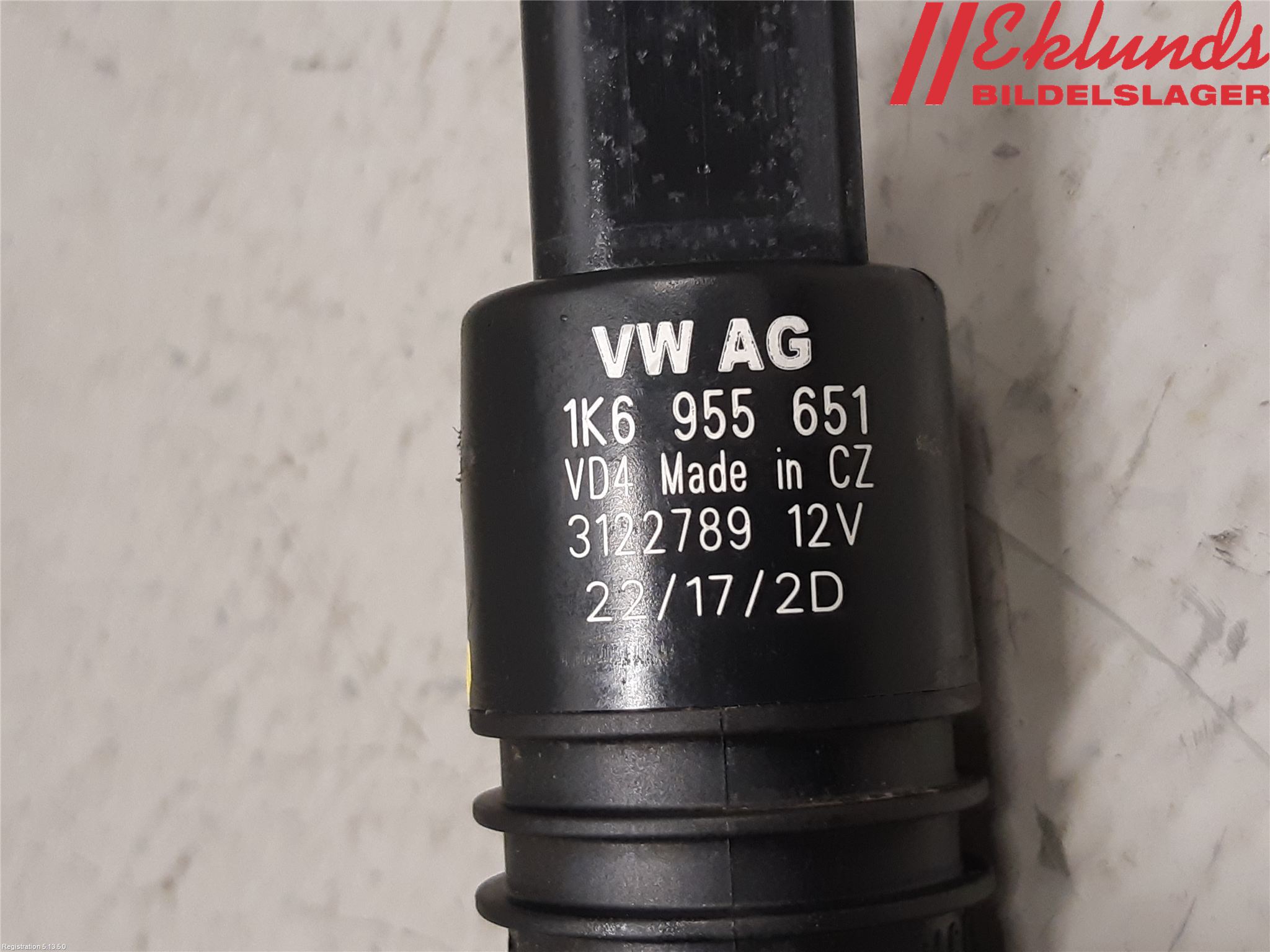 Volkswagen VW PASSAT 15-19 Spolarpump Vindruta