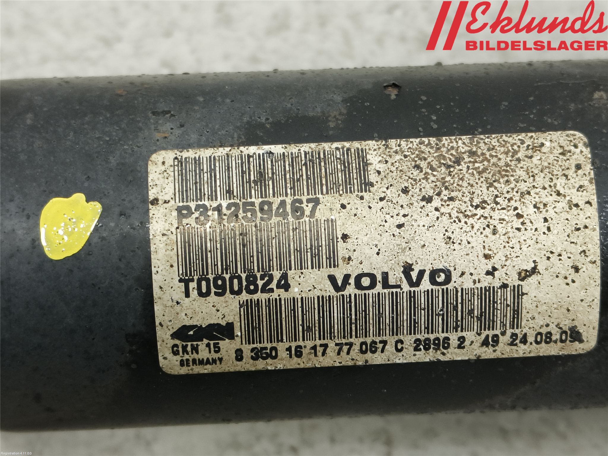 Volvo XC70 08-13 Drivaxel Fram Vänster