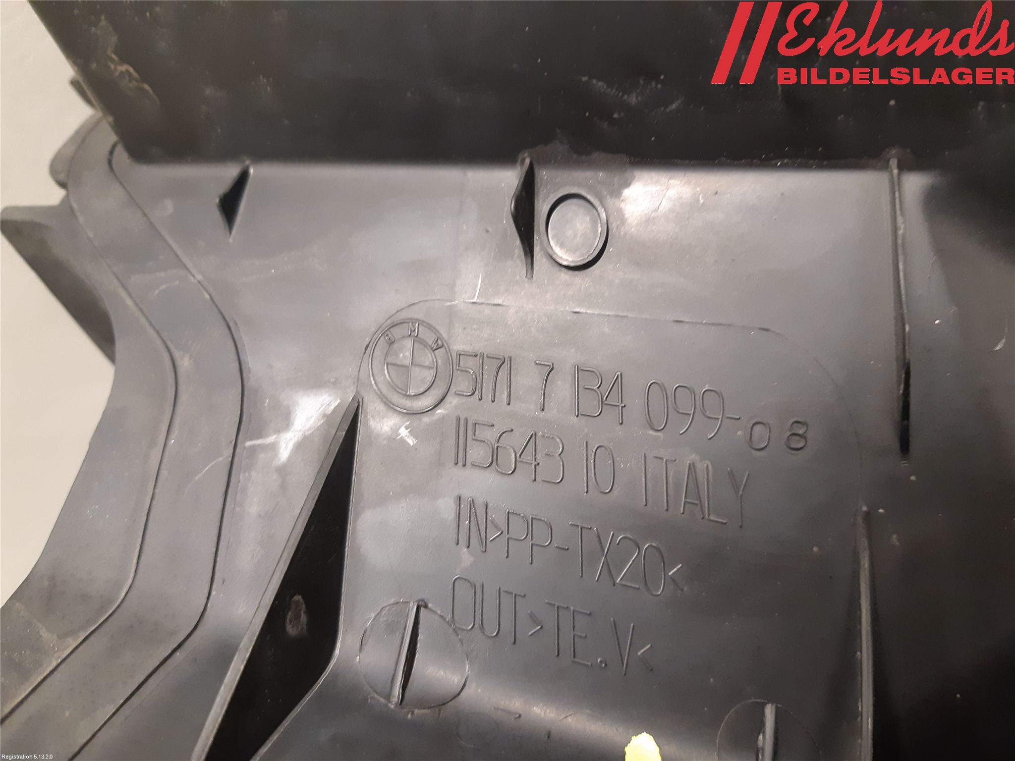 BMW 3 E90/91 SED/TOU 05-12 Deflektor Plåt-Plast Kylning