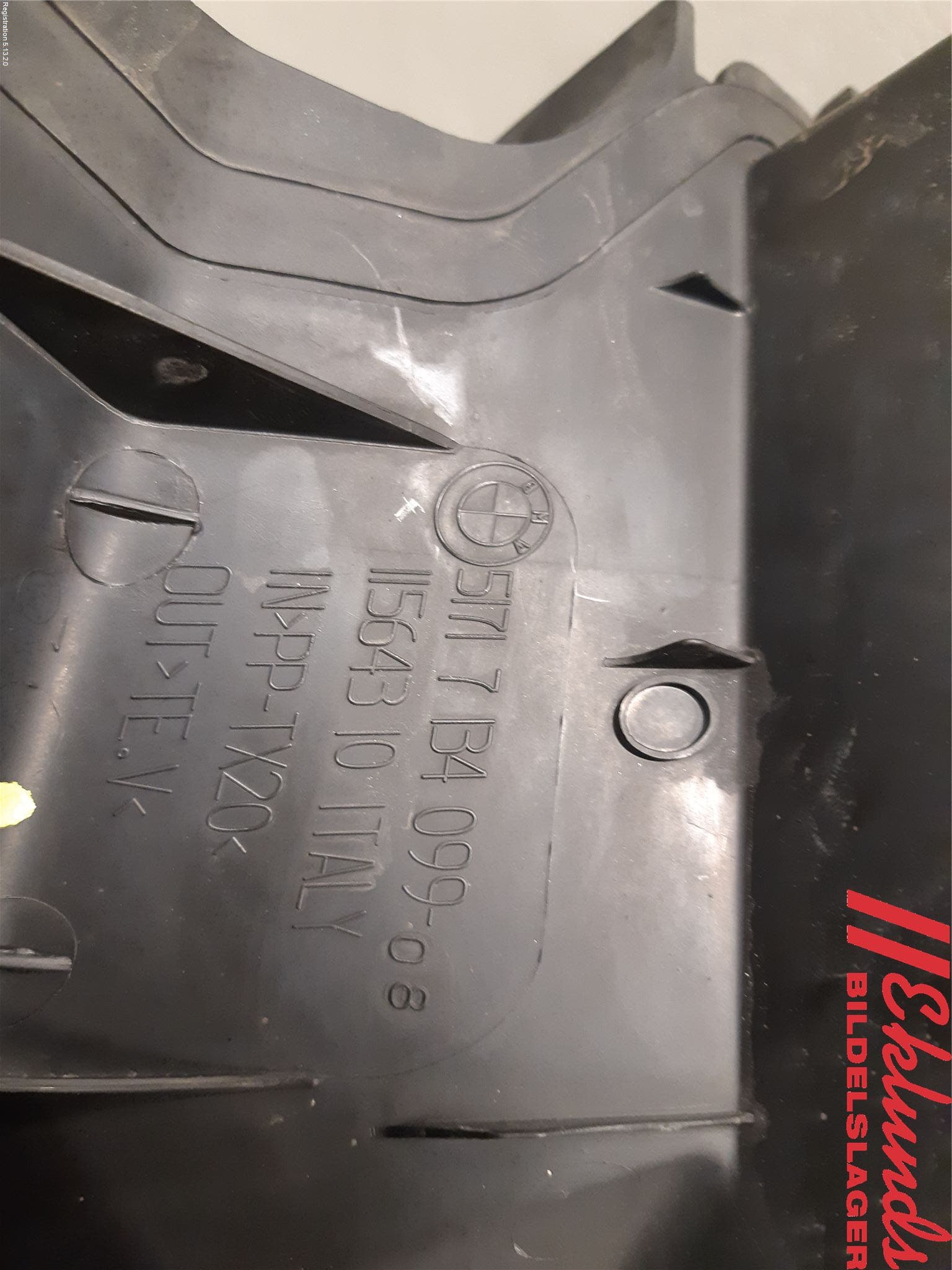 BMW 3 E90/91 SED/TOU 05-12 Deflektor Plåt-Plast Kylning