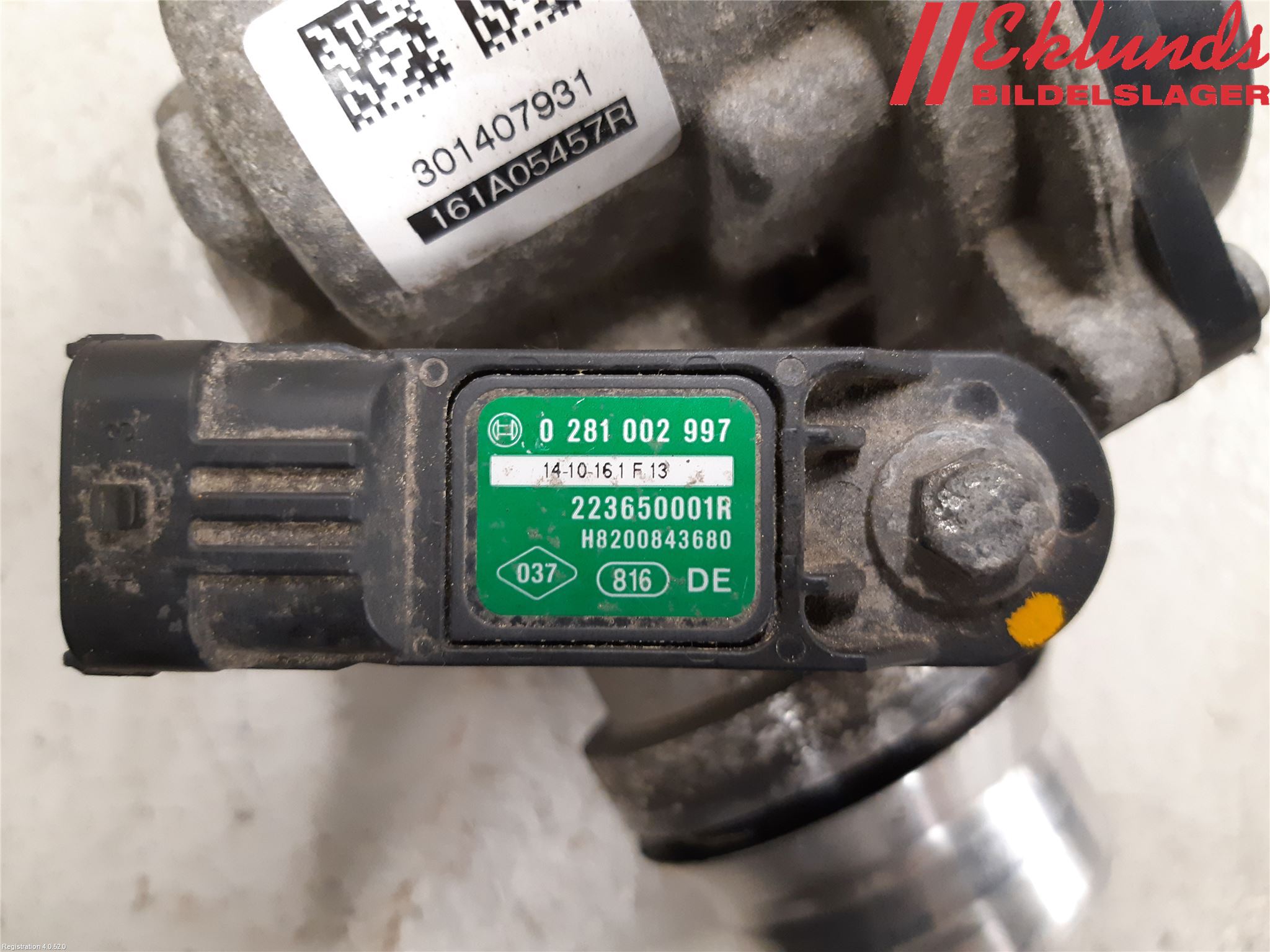 Dacia DUSTER 10-17 Injspjällhus