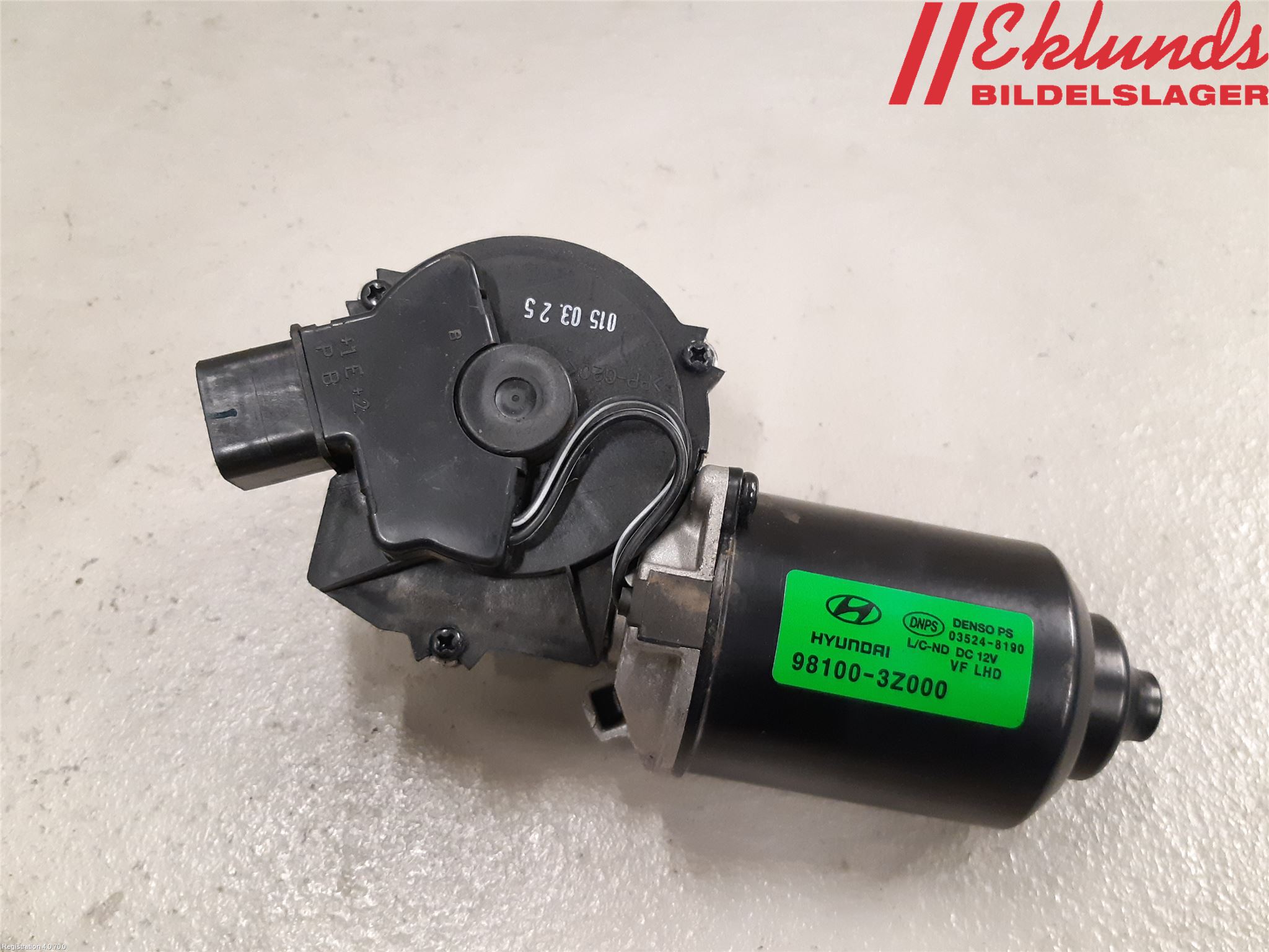 Hyundai i40 16-18 Torkarmotor Vindruta