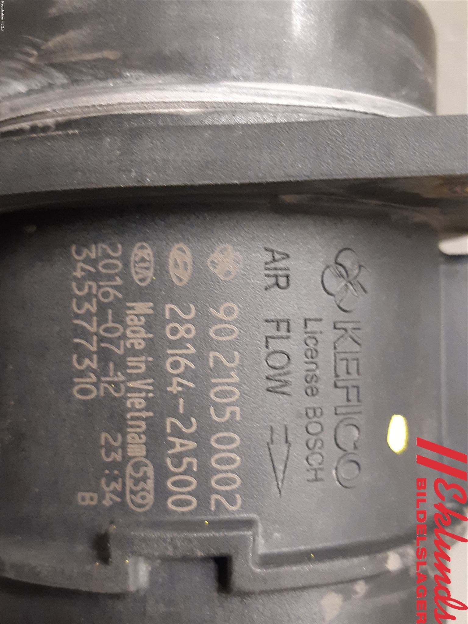 Kia CARENS III 13-19 Injluftmassamätare