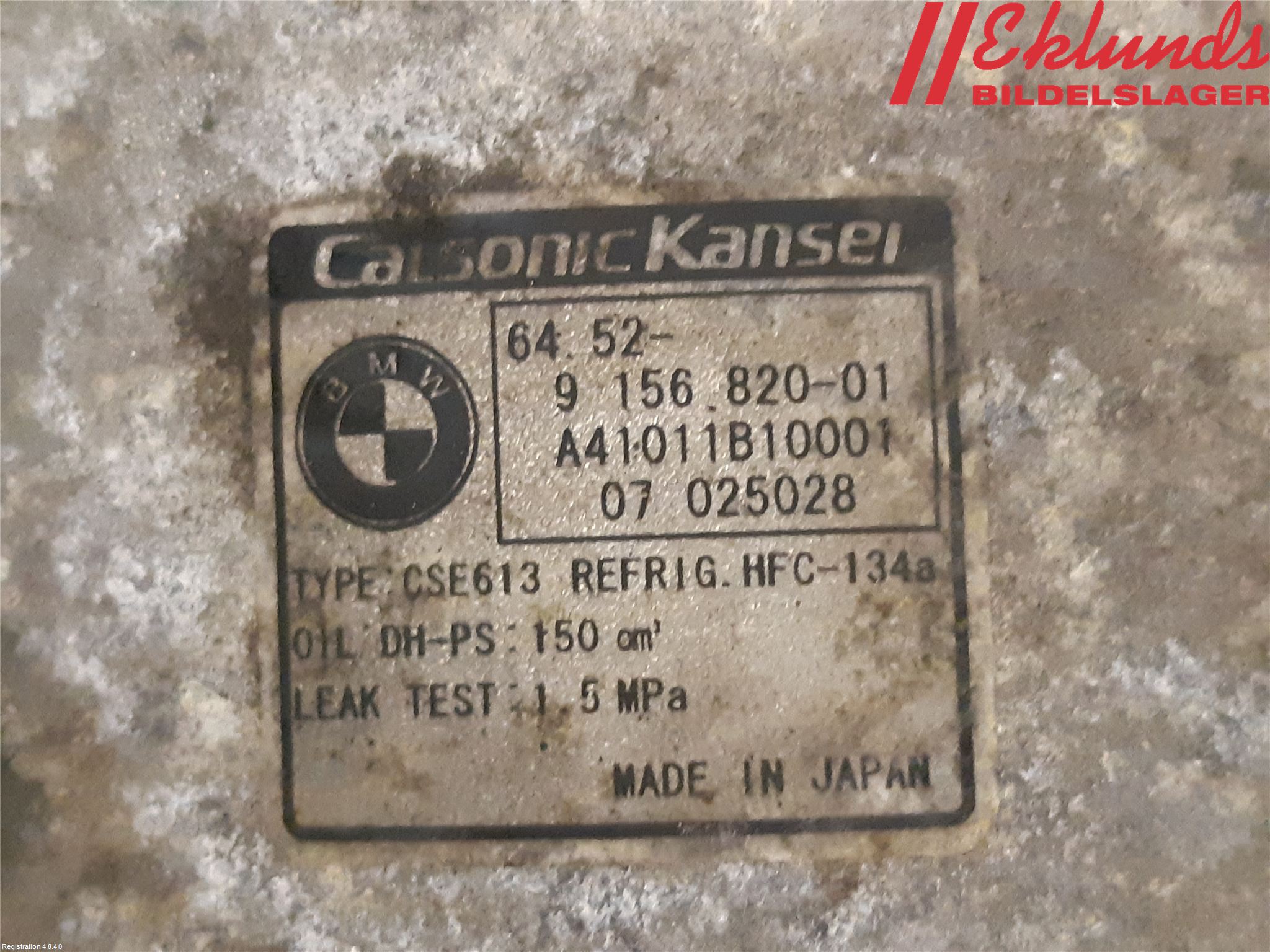 BMW 1 E87/81 5D/3D 03-11 Ac Kompressor