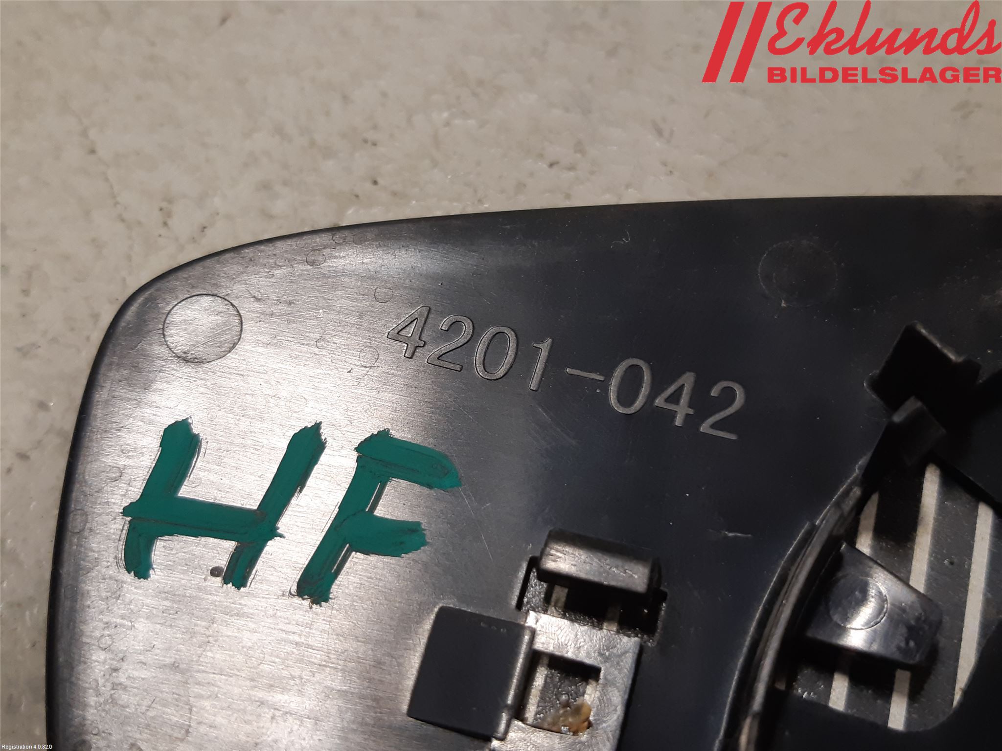 Ford FIESTA 09-12 Spegelglas Hö