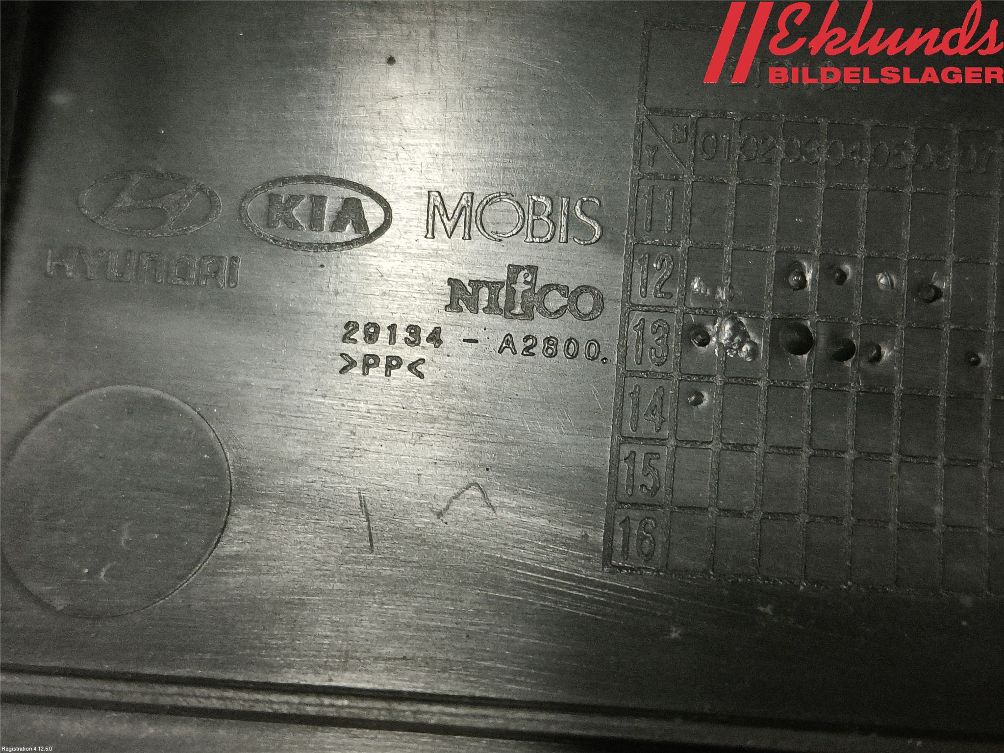 Kia CEED 12-18 Deflektor Plåt-Plast Kylning