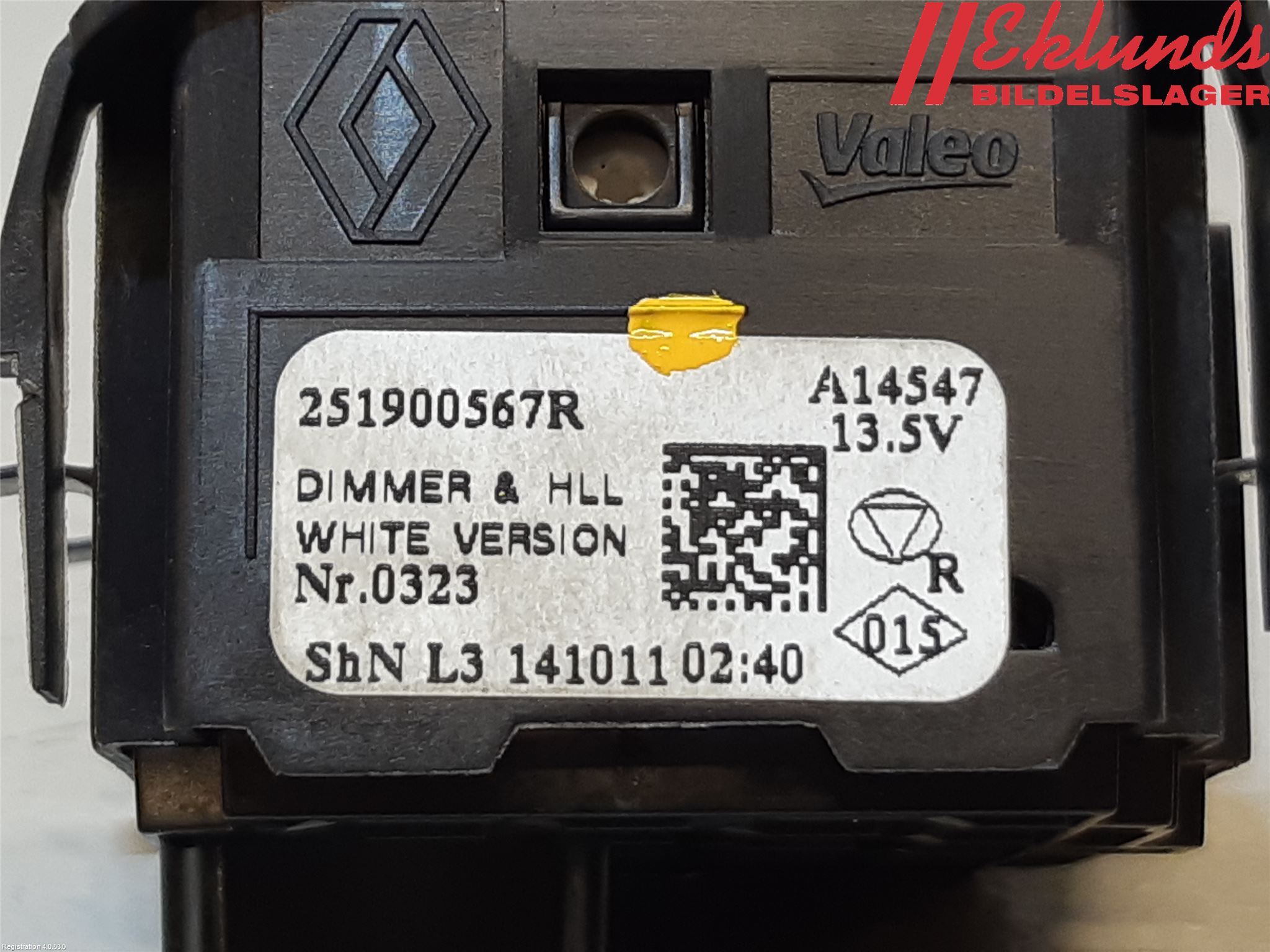 Renault CLIO IV 12-16 Str Ljusvidd Reglering