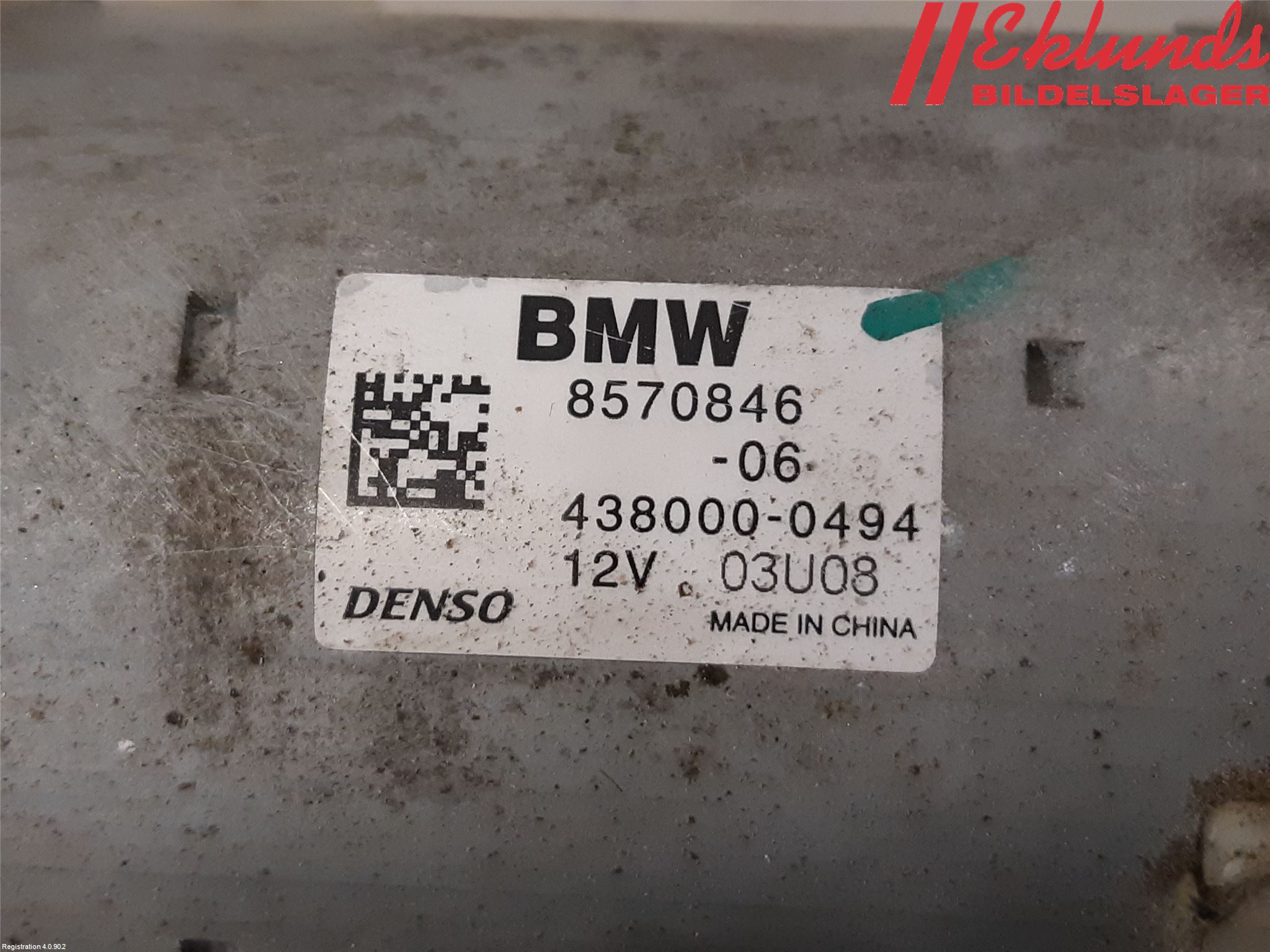 BMW 3 F30/F31/F80 12-19 Startmotor Diesel
