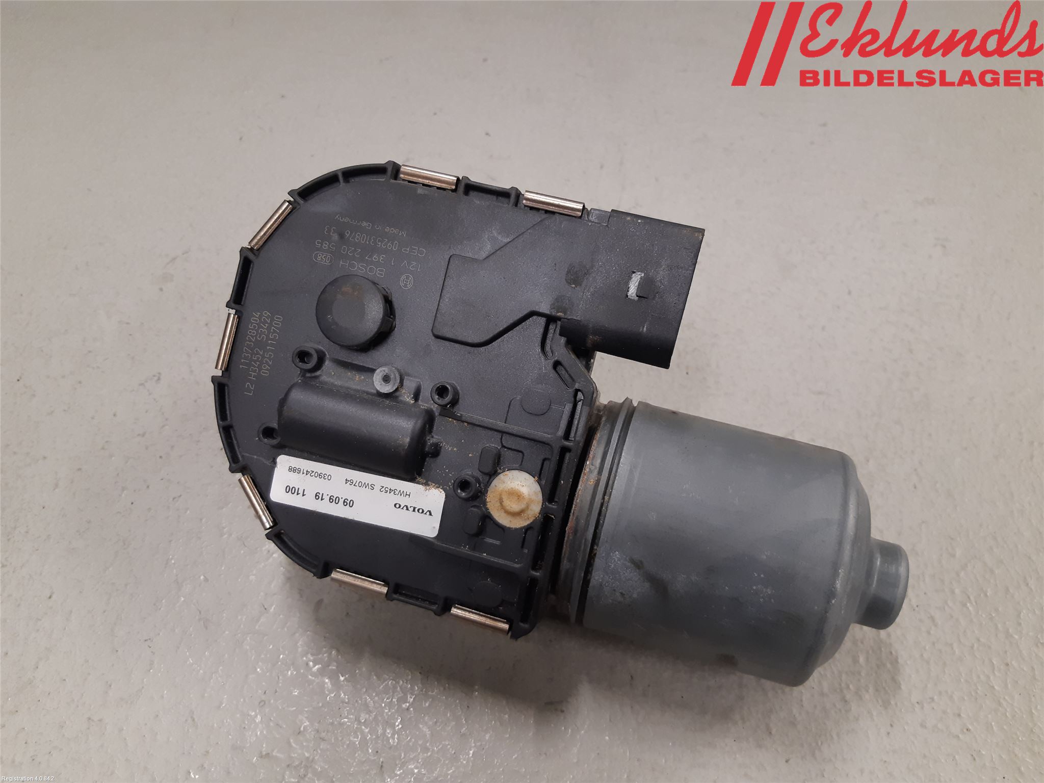 Volvo V50 08-12 Torkarmotor Vindruta