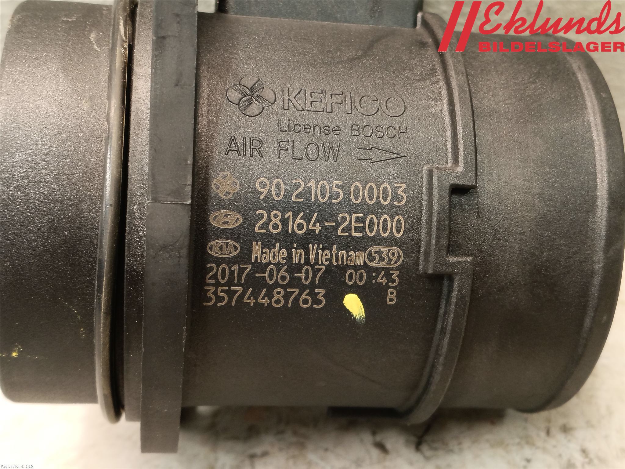 Kia OPTIMA 16-20 Injluftmassamätare