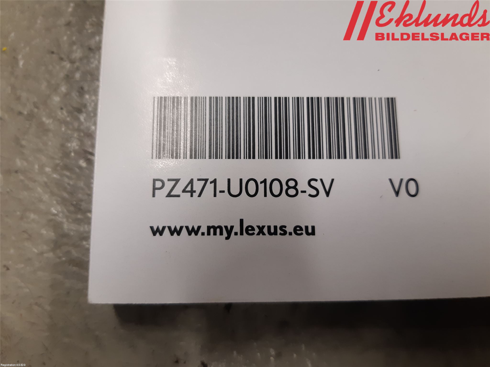 Lexus RX AL20 16-22 Instruktionsbok