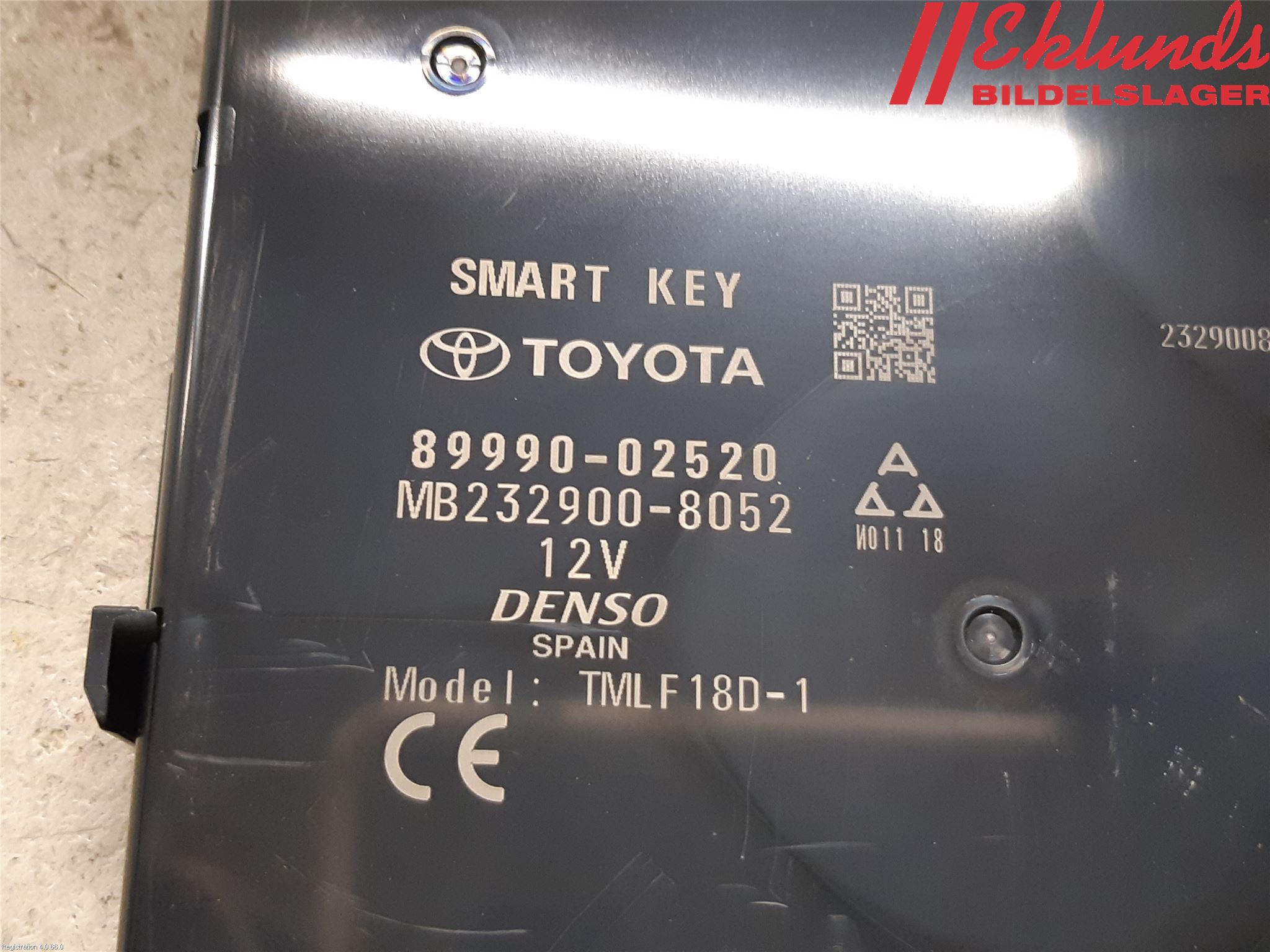 Toyota COROLLA 19- Styrenhet Nyckellöst System