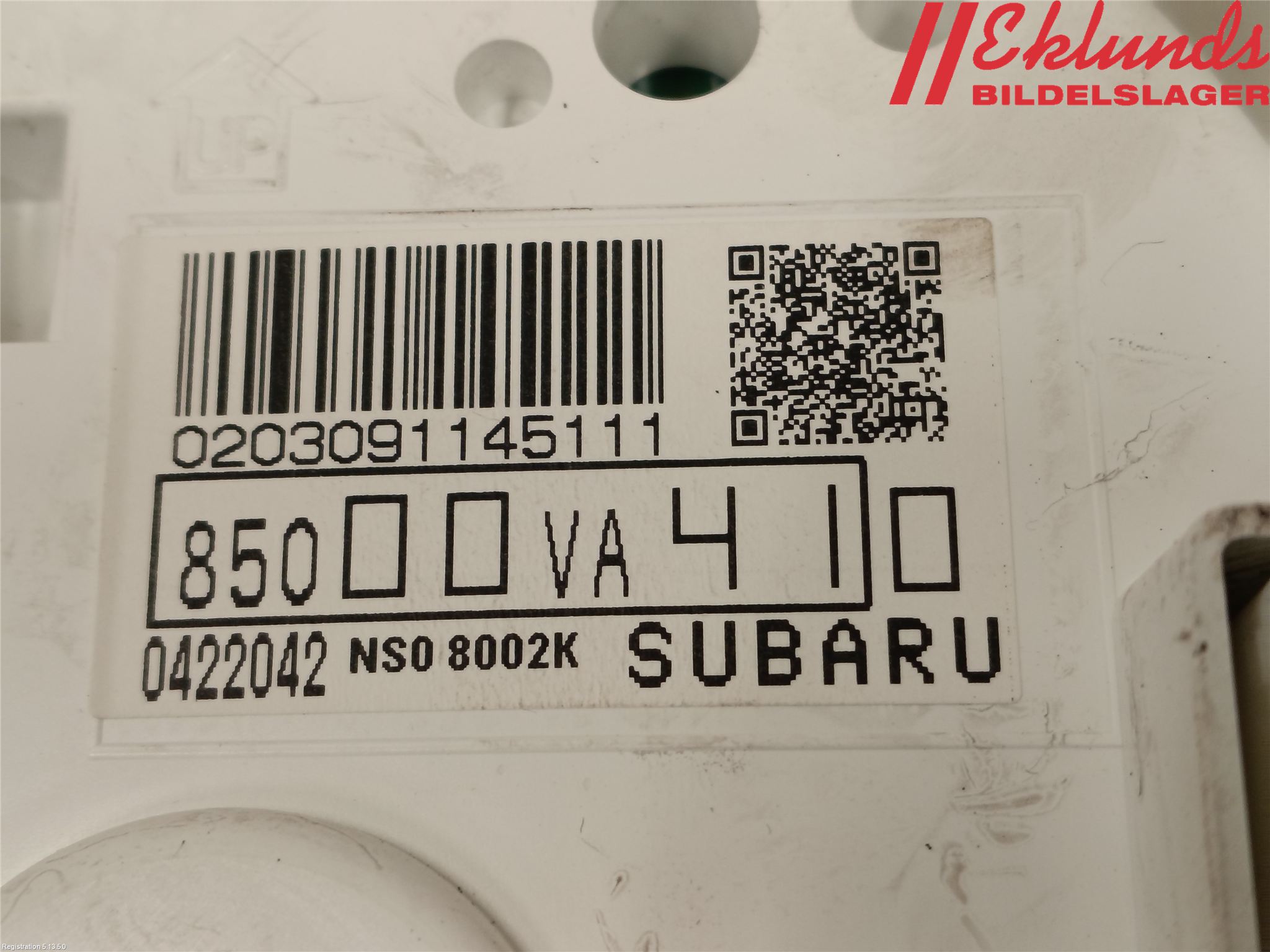 Subaru WRX STI Instrument Komb