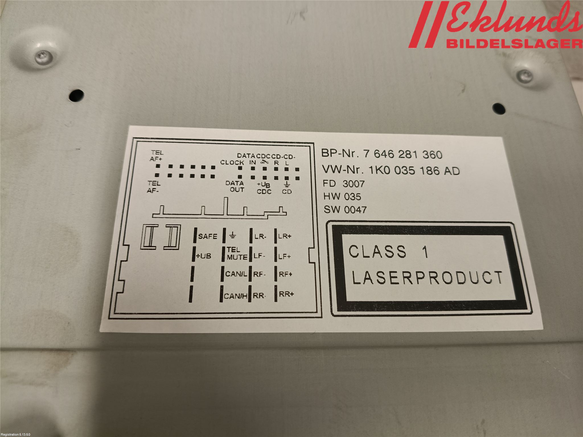 Volkswagen VW GOLF V 04-09 Cd Radio - Multimediapanel
