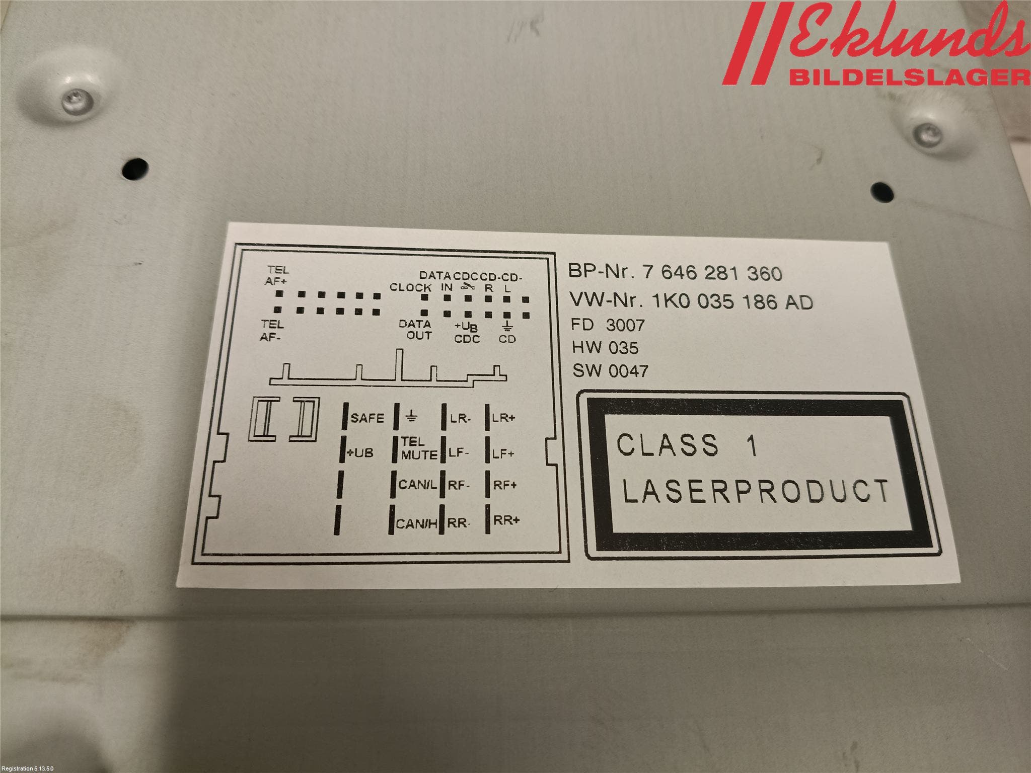 Volkswagen VW GOLF V 04-09 Cd Radio - Multimediapanel