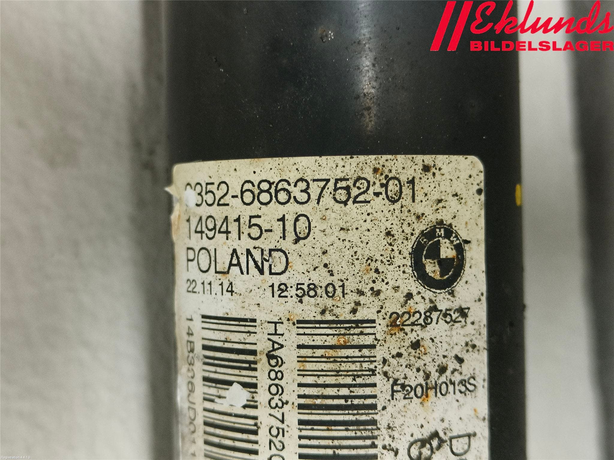 BMW 1 F20/F21 11-19 Stötdämpare Bak