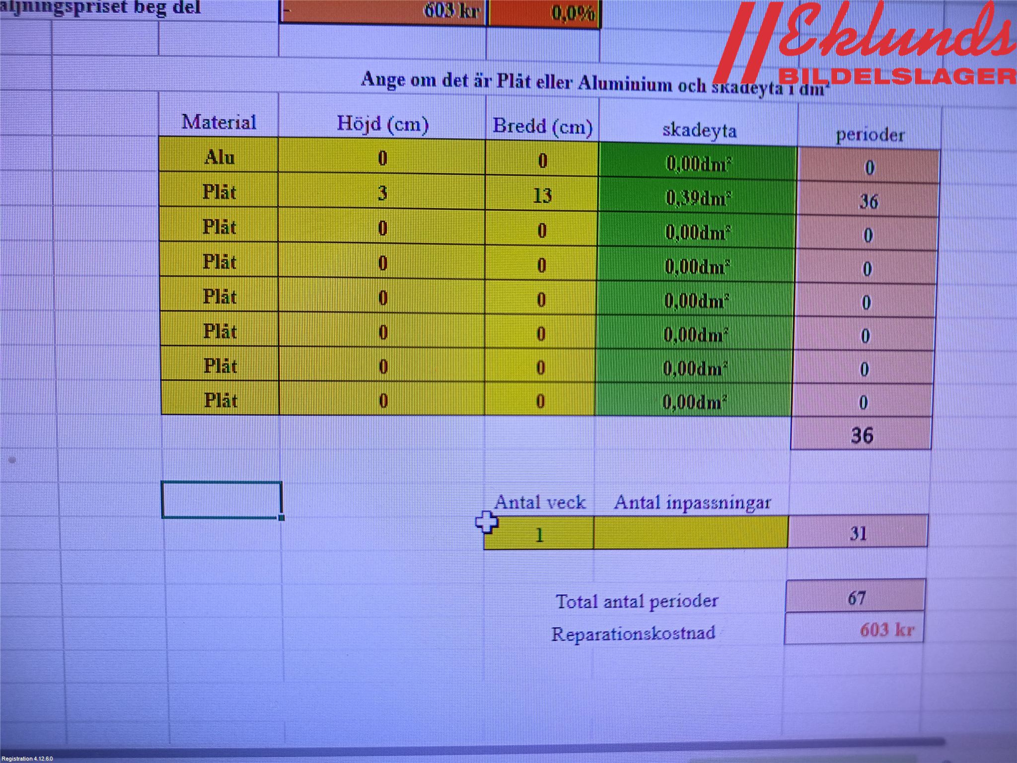 Volvo V60 14-18 Dörr Fram Höger