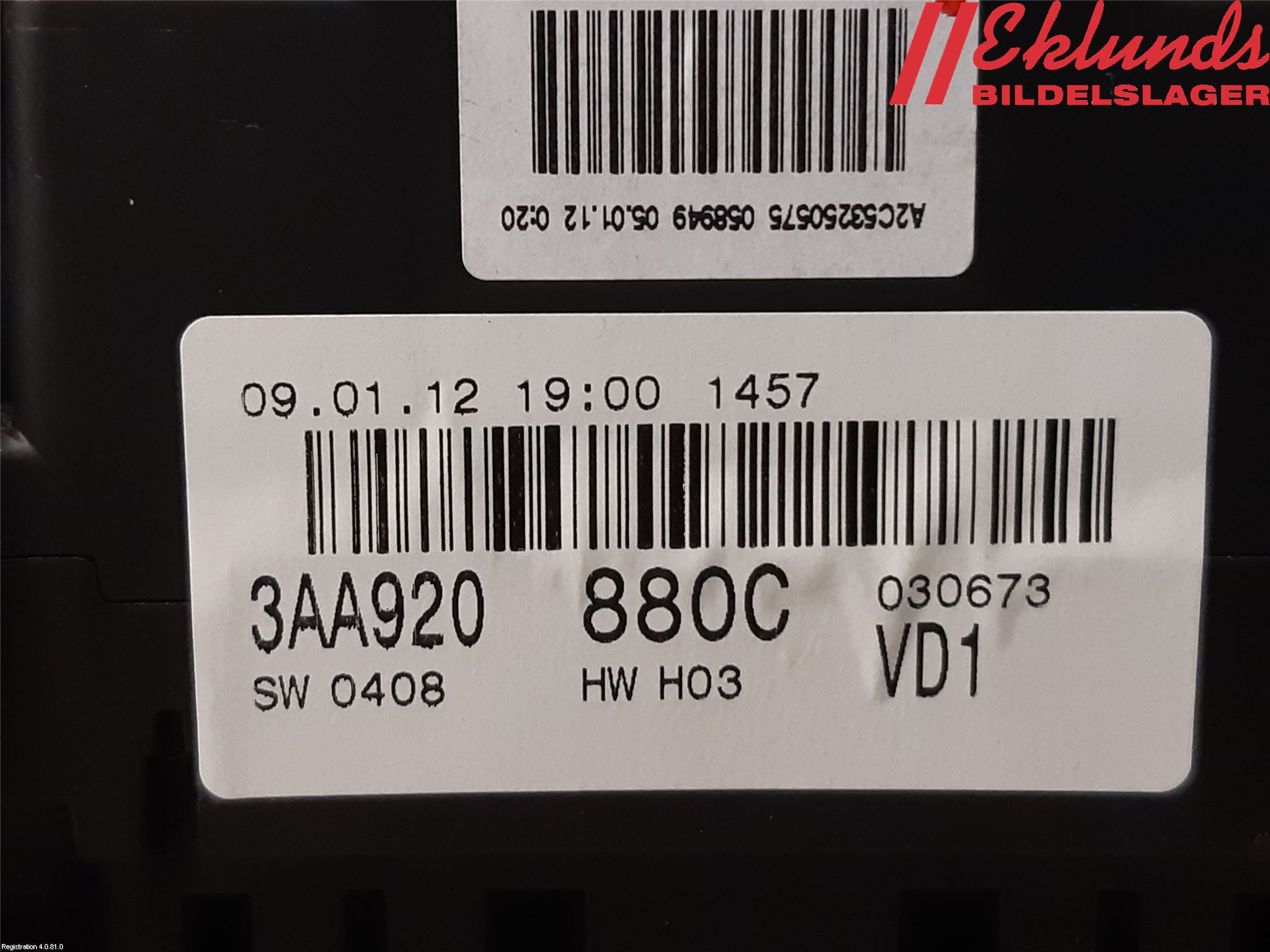 Volkswagen VW PASSAT 11-14 Instrument Komb