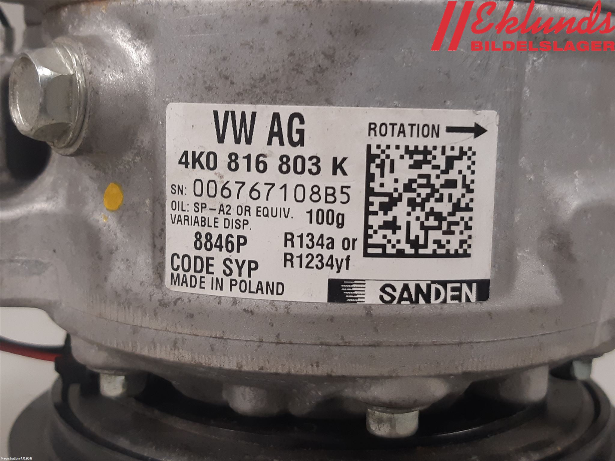 Audi A6 F2/C8 19- Ac Kompressor