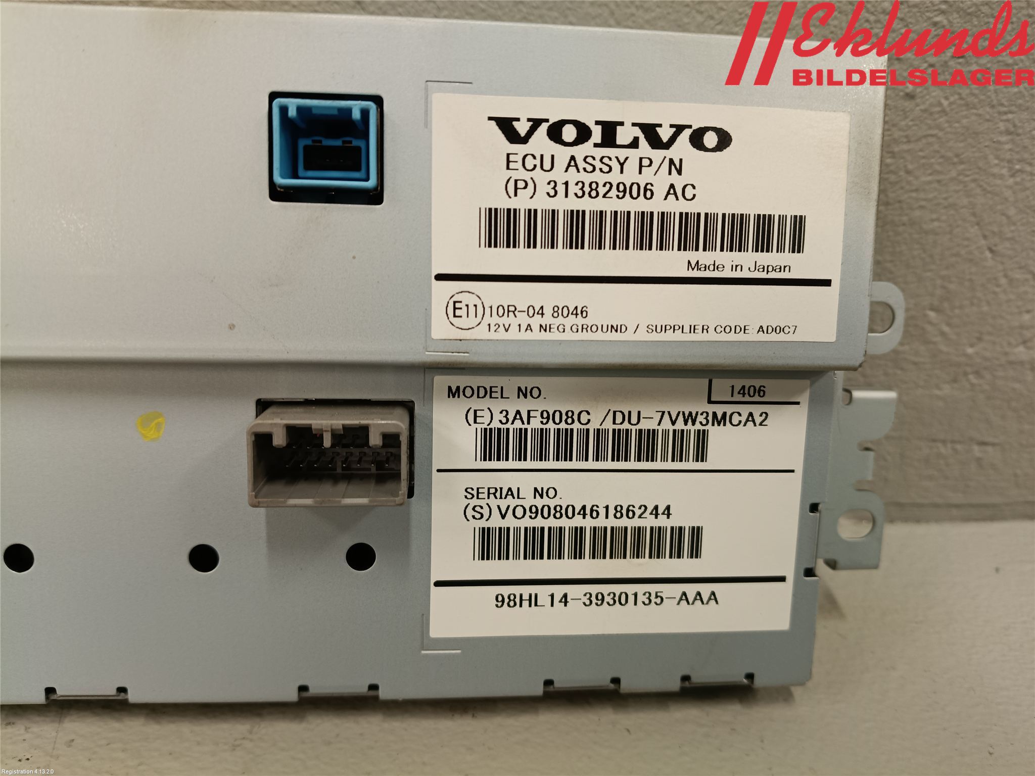Volvo S80 07-13 Multifunktionsdisplay