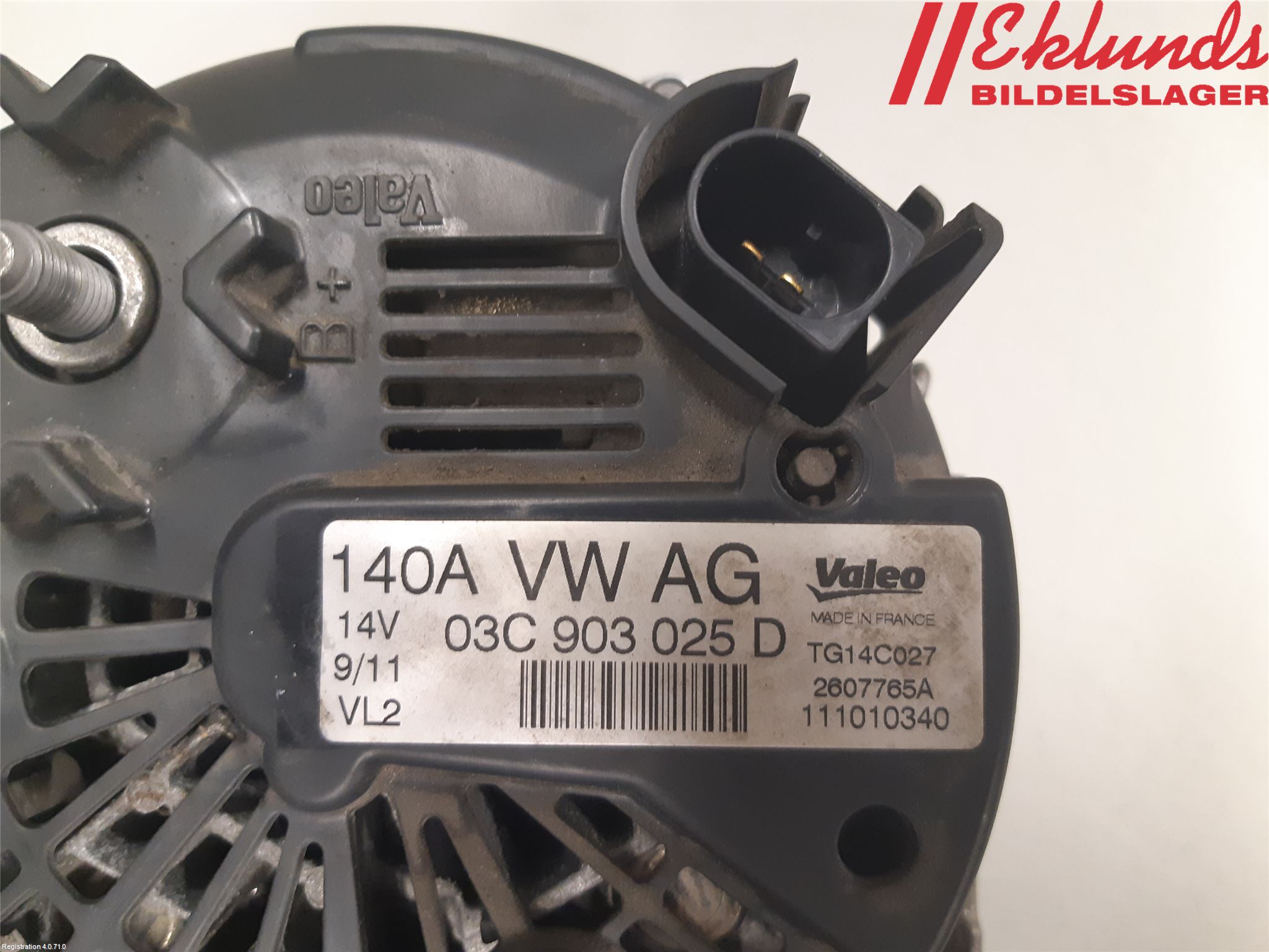 Volkswagen VW GOLF VI 09-13 Generator