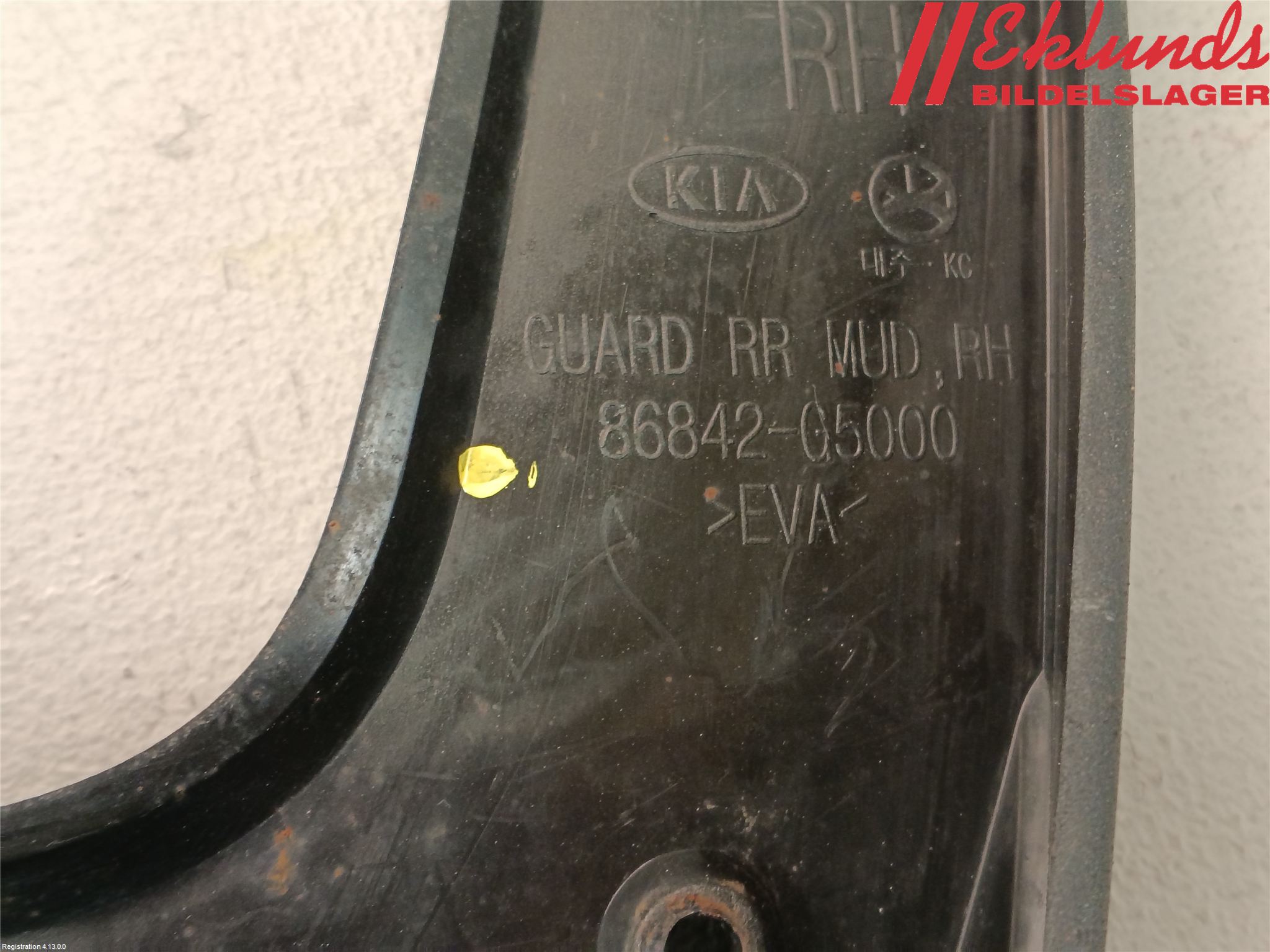 Kia NIRO (DE) 17-22 Stänkskydd