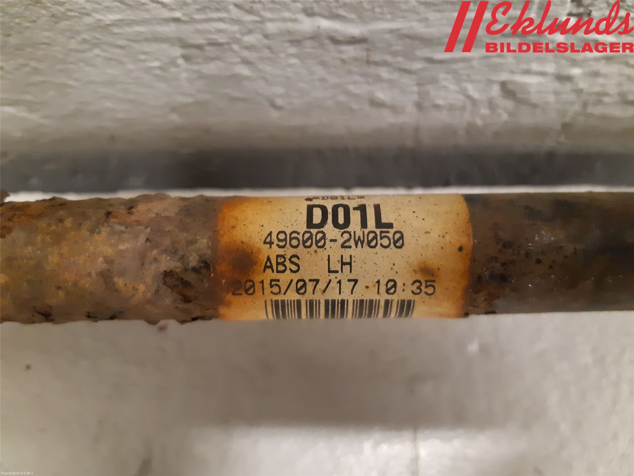 Hyundai SANTA FE 13-18 Drivaxel Bak Vänster