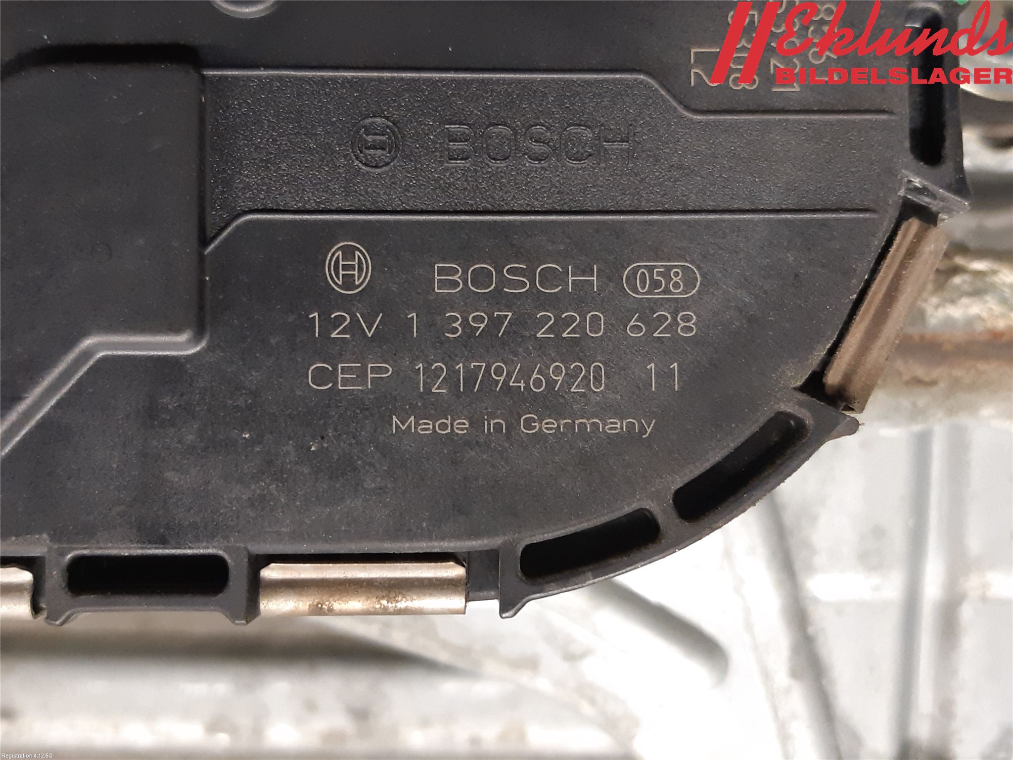 Volvo S60 11-13 Torkarmotor Vindruta