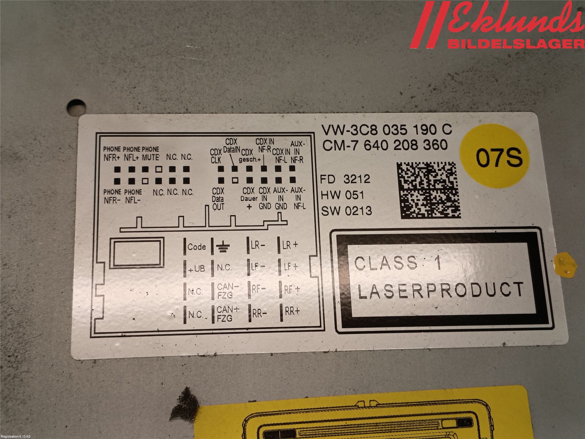 Volkswagen VW PASSAT 11-14 Cd Radio - Multimediapanel