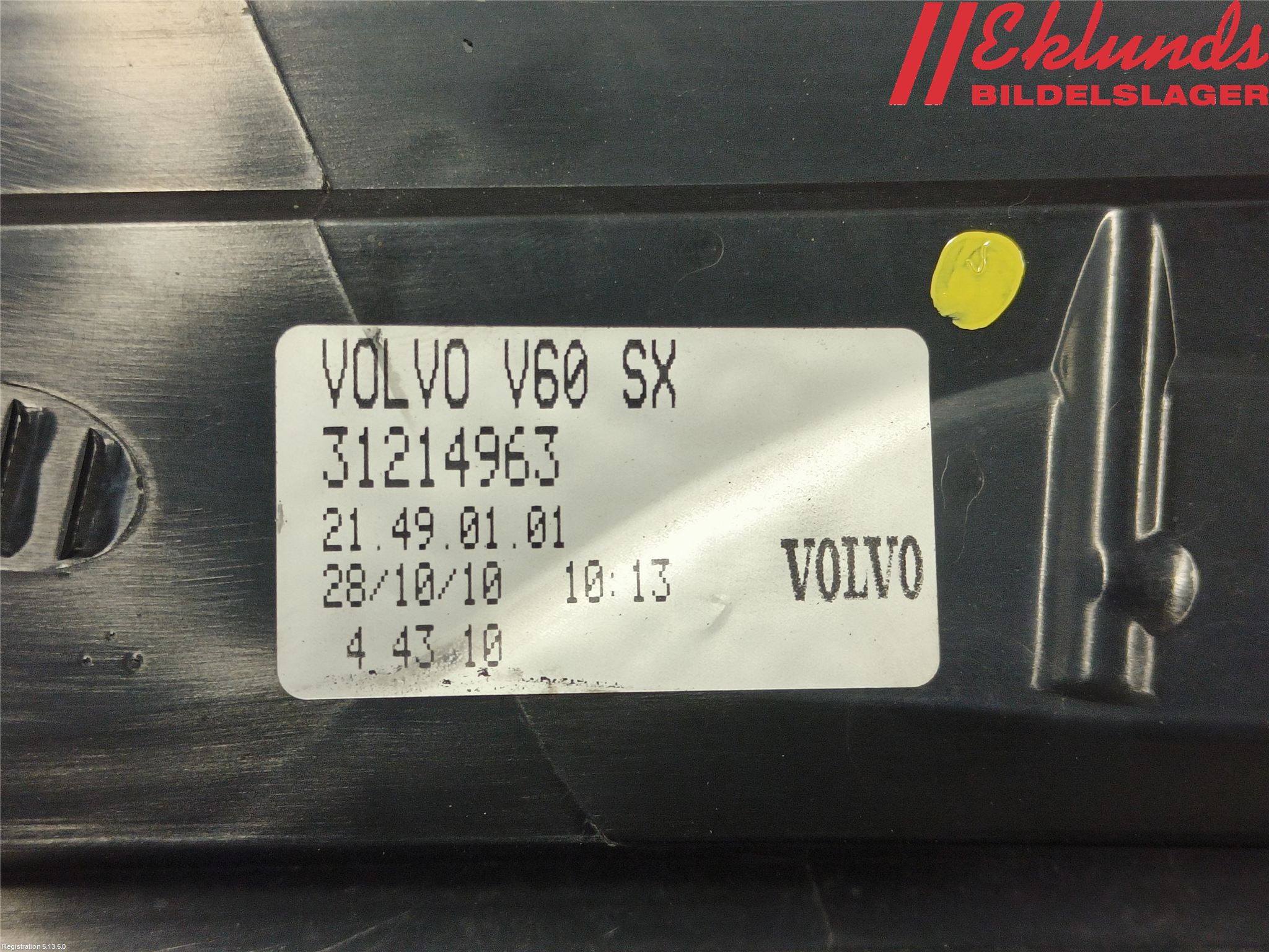Volvo V60 11-13 Bakljus Vänster