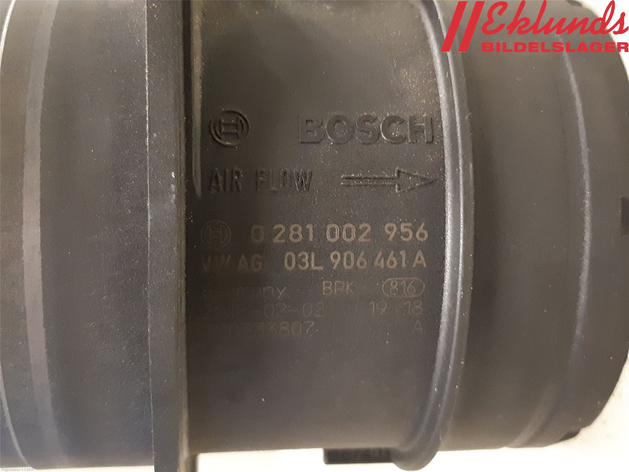 Volkswagen VW PASSAT CC 08-16 Injluftmassamätare