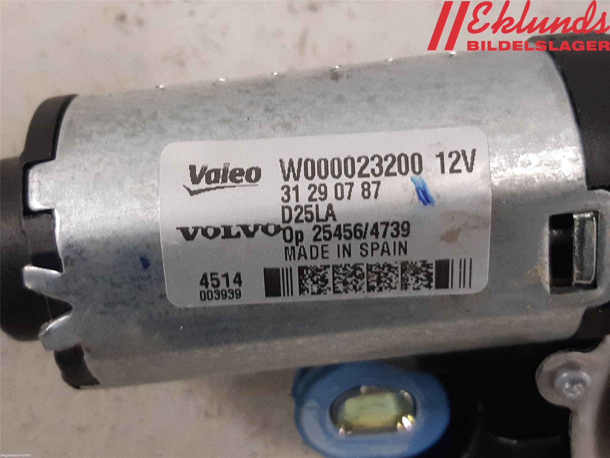 Volvo V70 14-16 Torkarmotor Baklucka